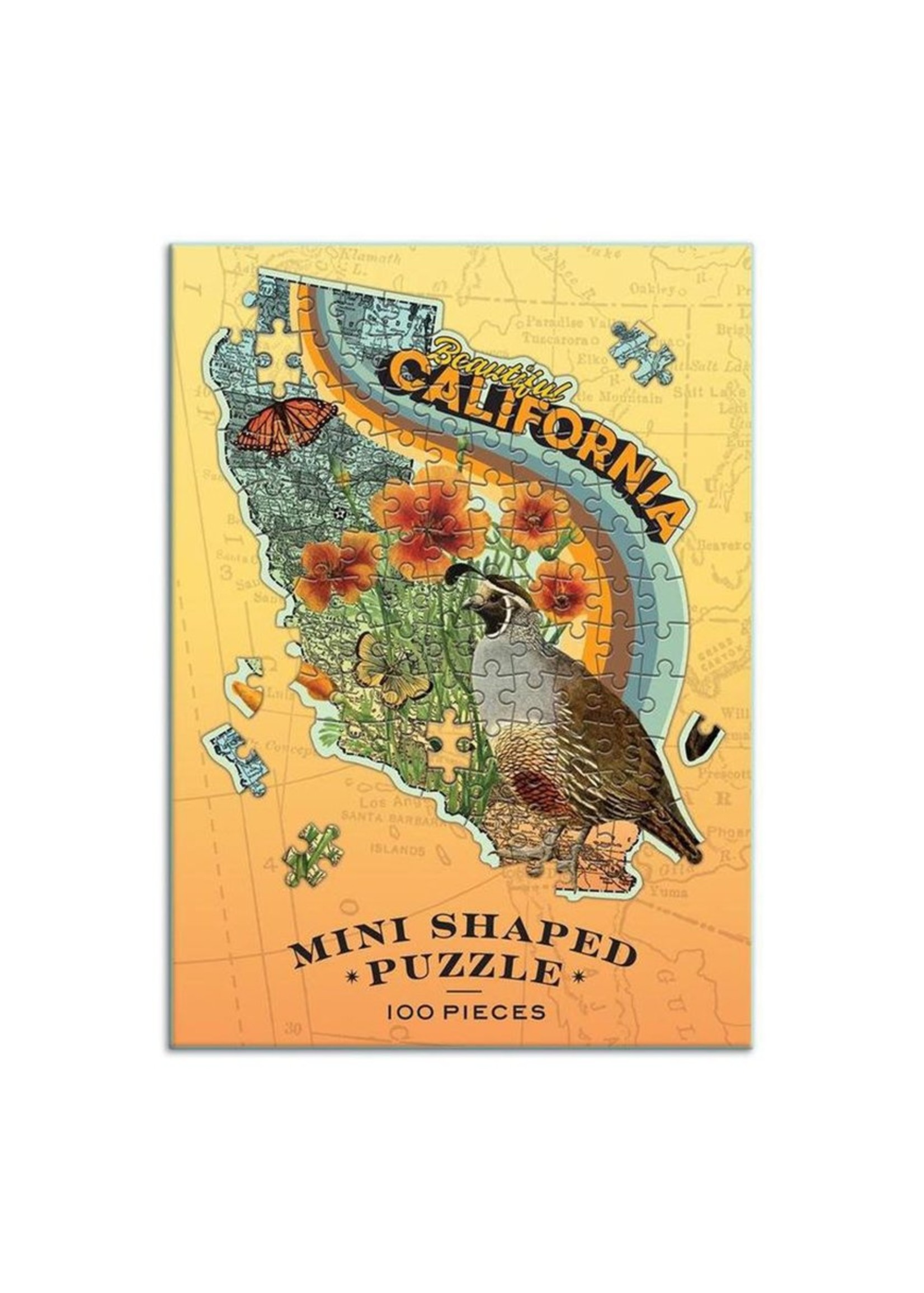 Galison "Beautiful California" 100 Piece Mini Shaped Puzzle