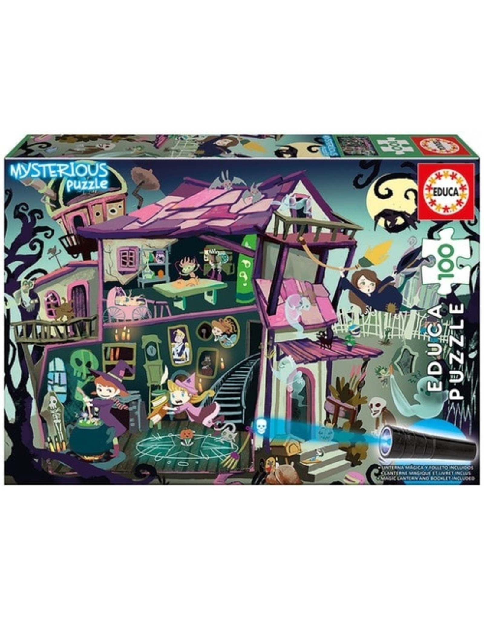 Game That Uses Infrared Light Crossword Clue "Ghost House" Mysterious 100 Piece Puzzle - Gamescape North