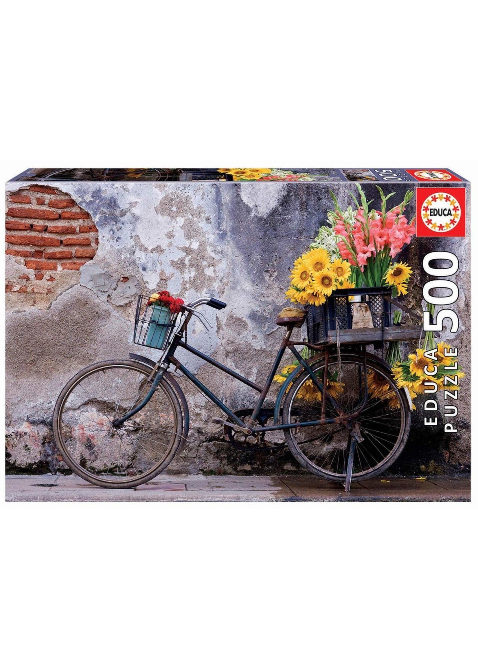 Educa "Bicycle with Flowers" 500 Piece Puzzle