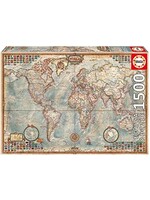 Antique World Map: 1,000 Piece Puzzle