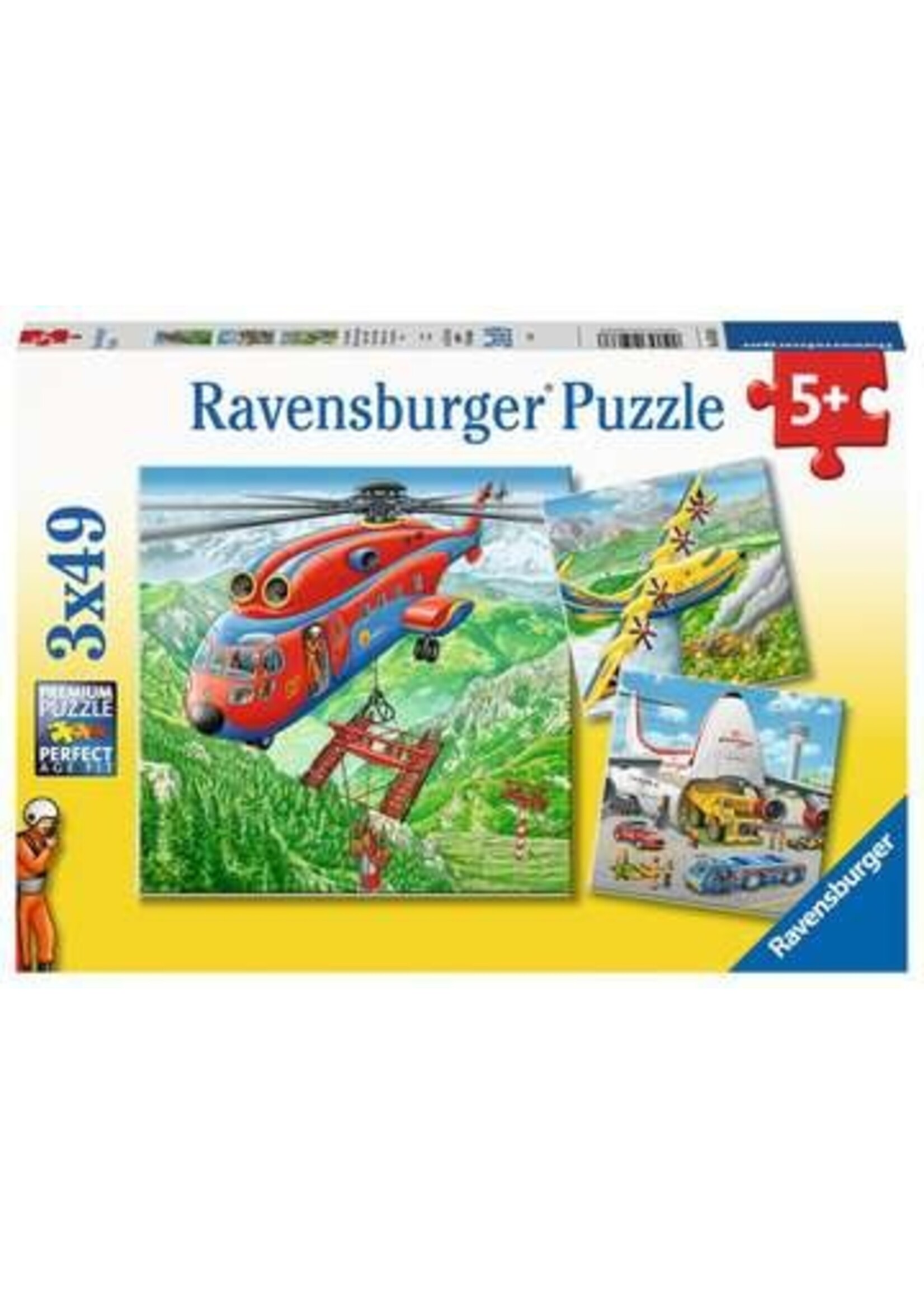 Ravensburger "Above the Clouds" 3X 49 Piece Puzzles