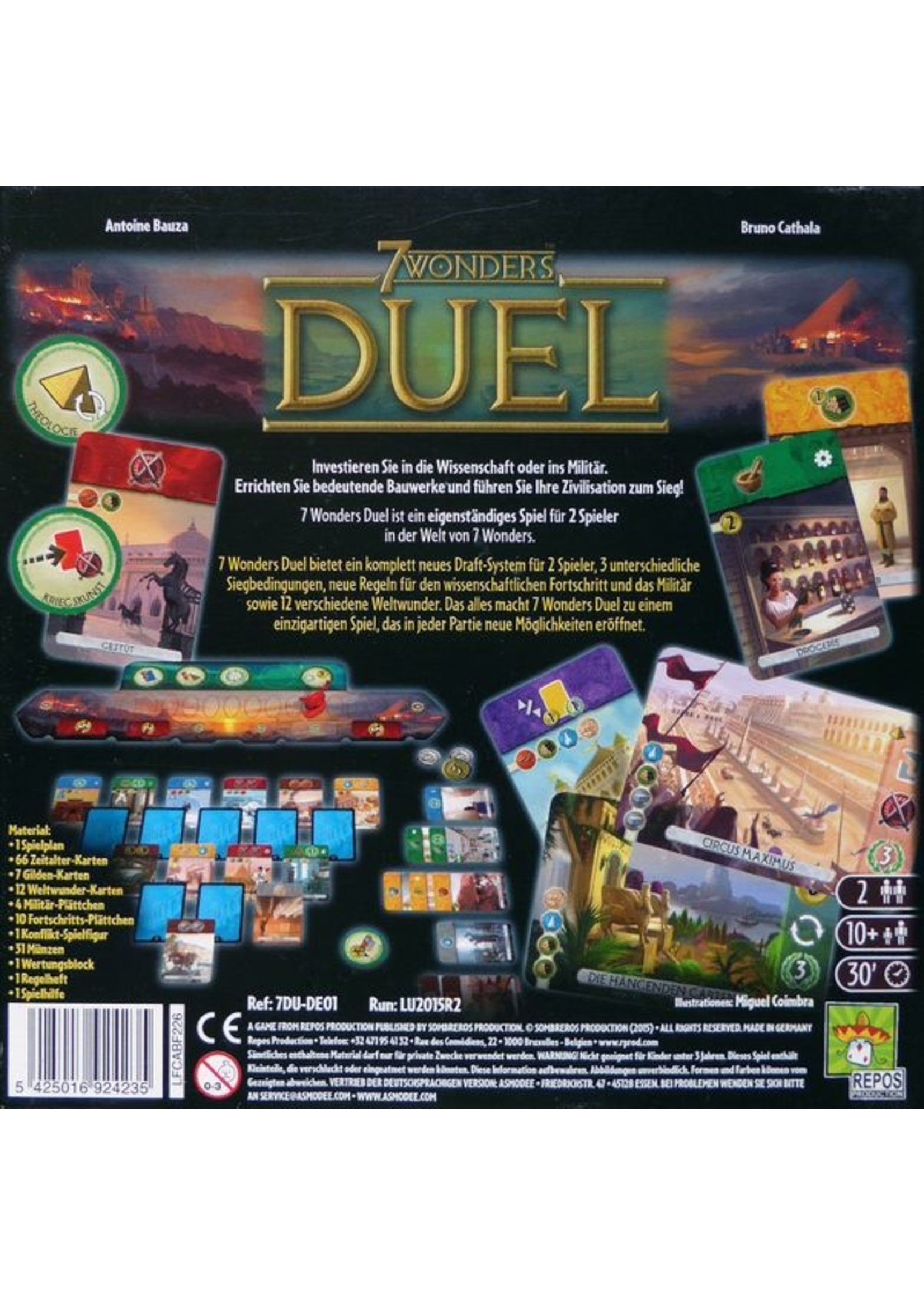 7 Wonders Duel Board Game - Gamescape North