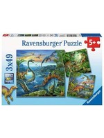 Ravensburger "Dinosaur Fascination" 3x 49 Piece Puzzles