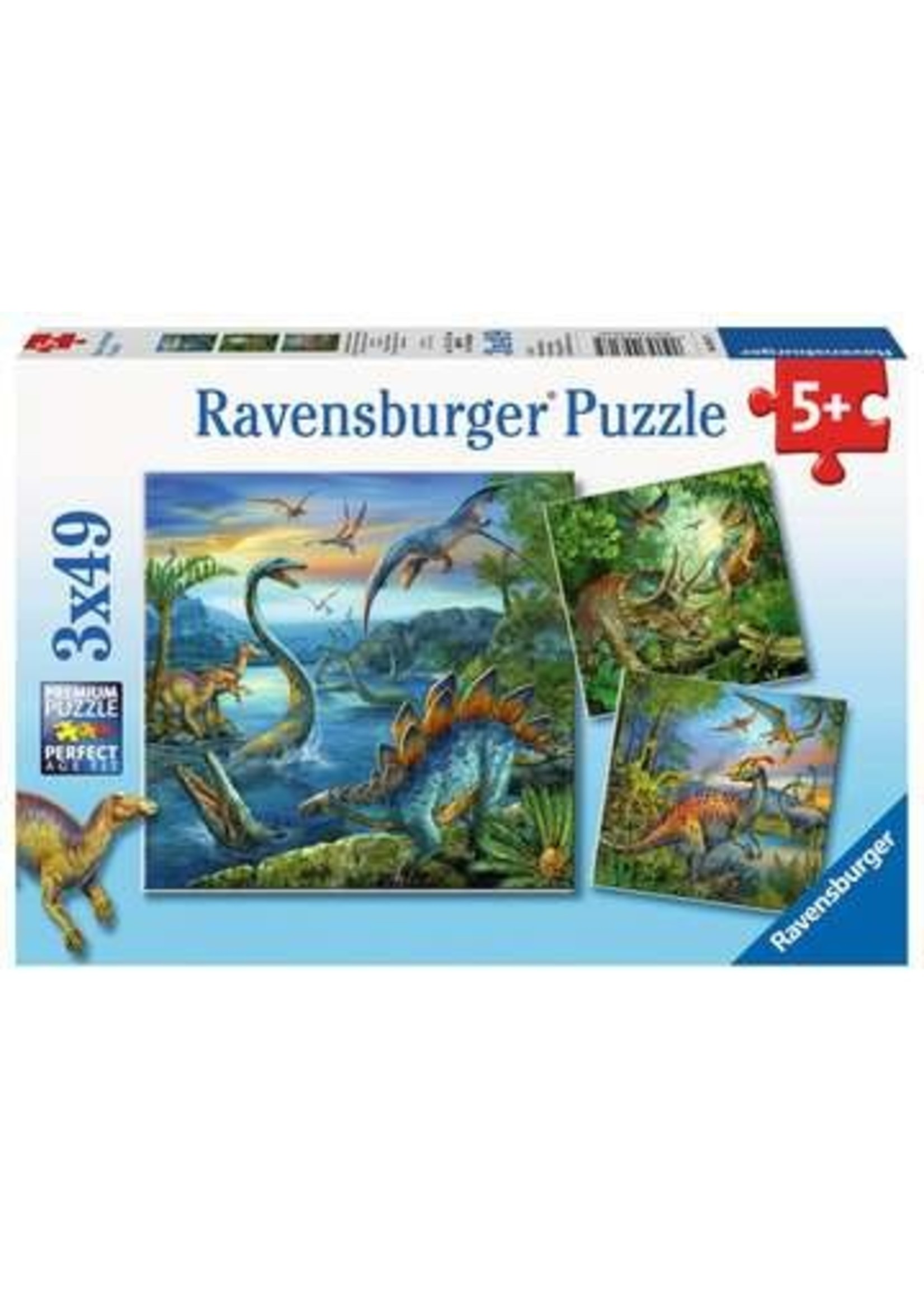 Ravensburger "Dinosaur Fascination" 3x 49 Piece Puzzles