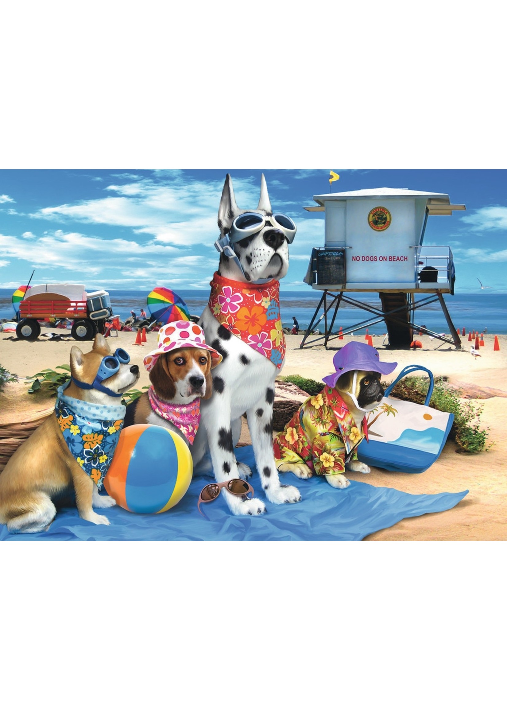 Ravensburger "No Dogs on the Beach" 100 Piece Puzzle