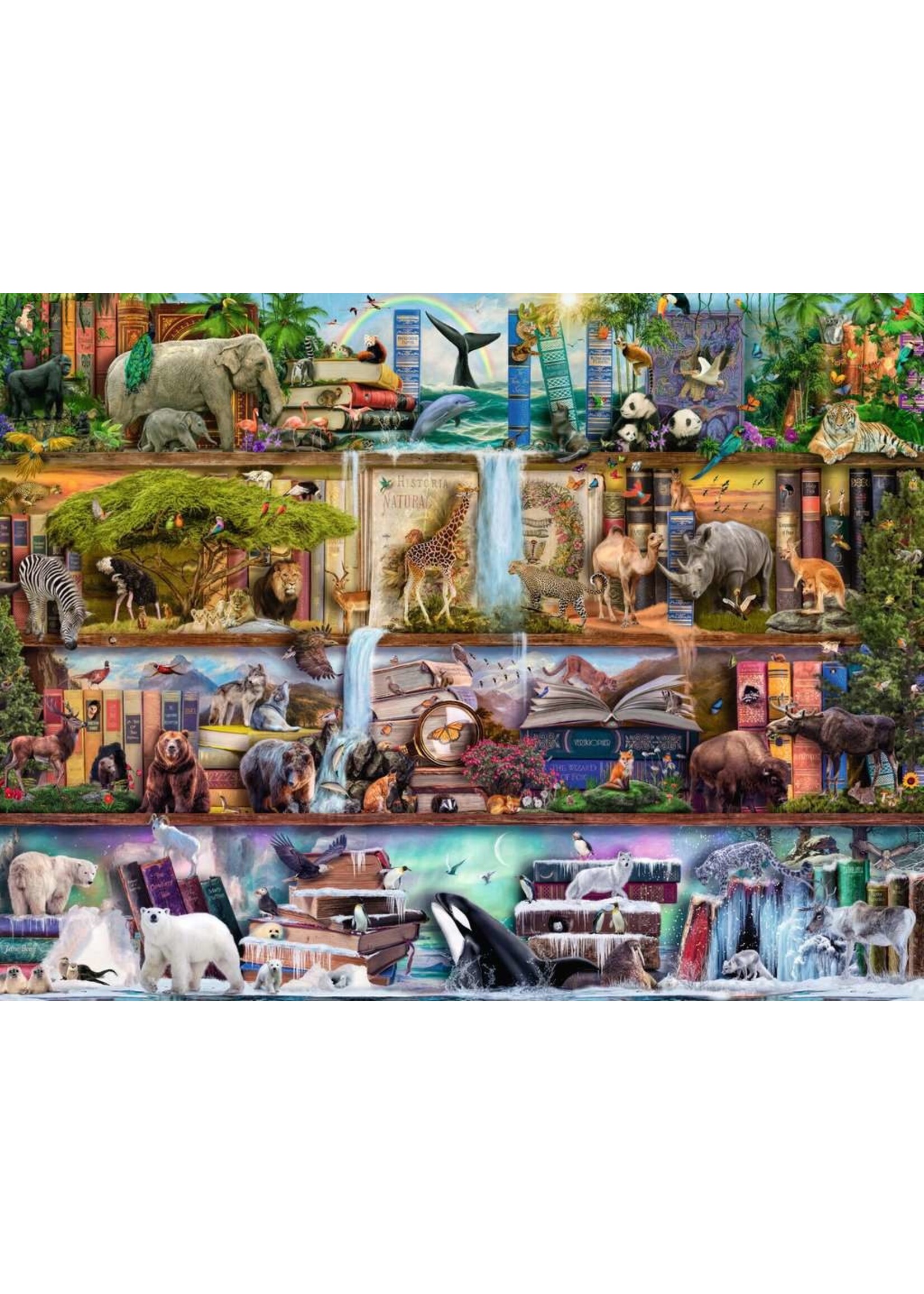 Ravensburger "Wild Kingdom Shelves" 2000 Piece Puzzle