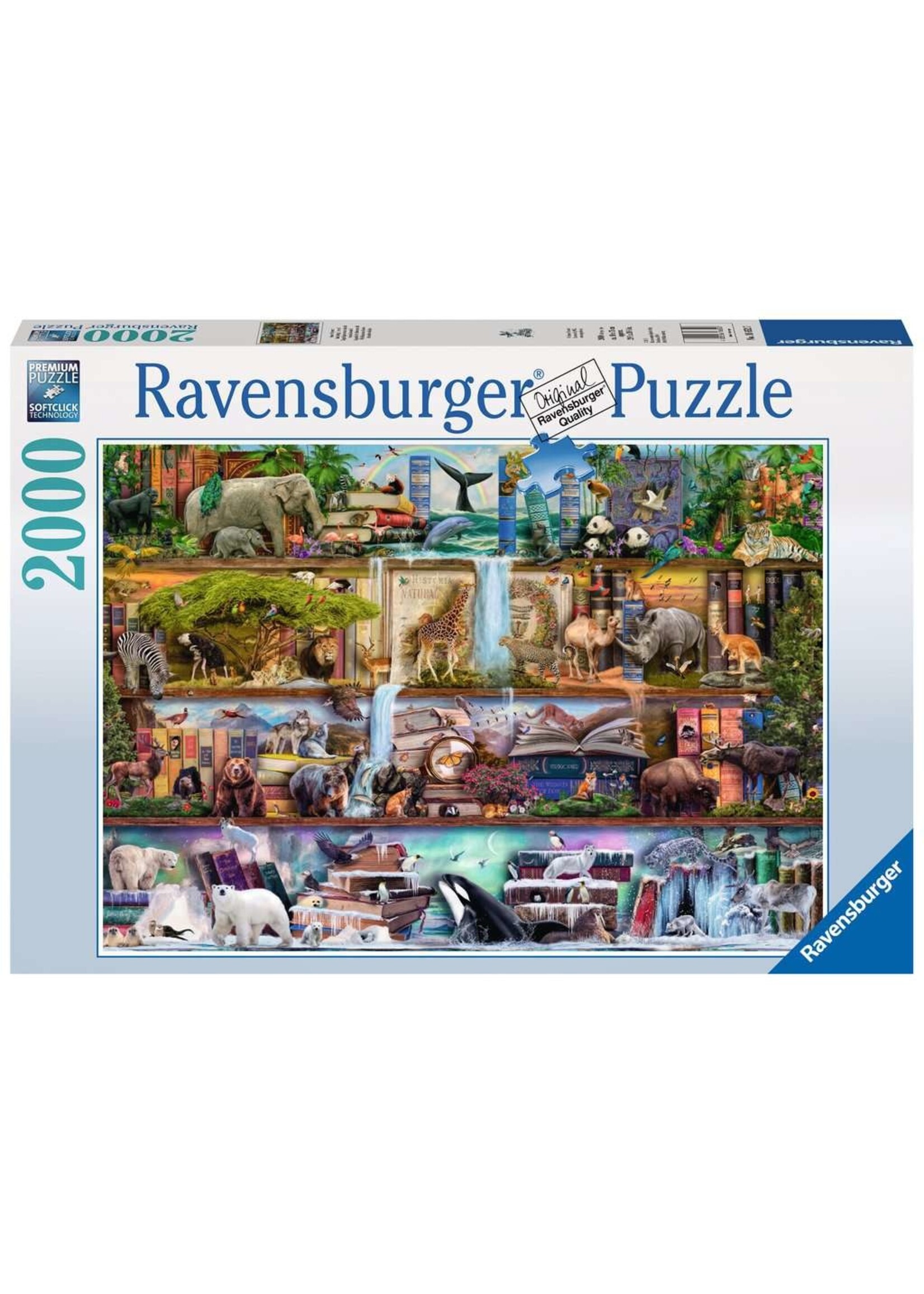 Ravensburger "Wild Kingdom Shelves" 2000 Piece Puzzle