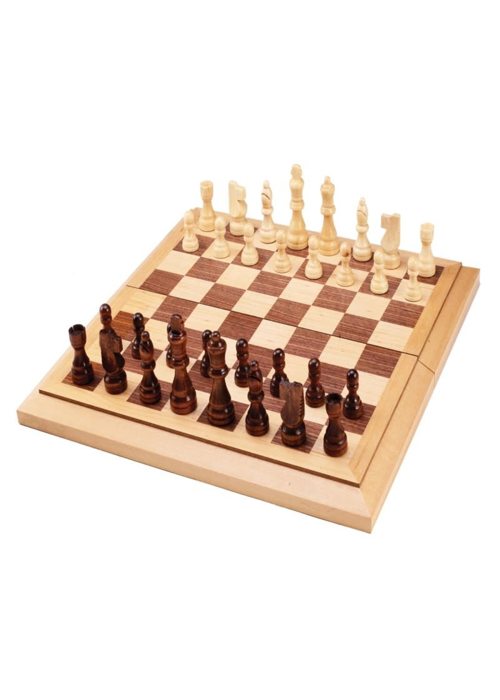 John Hansen 15" Folding Chess & Checkers Combo