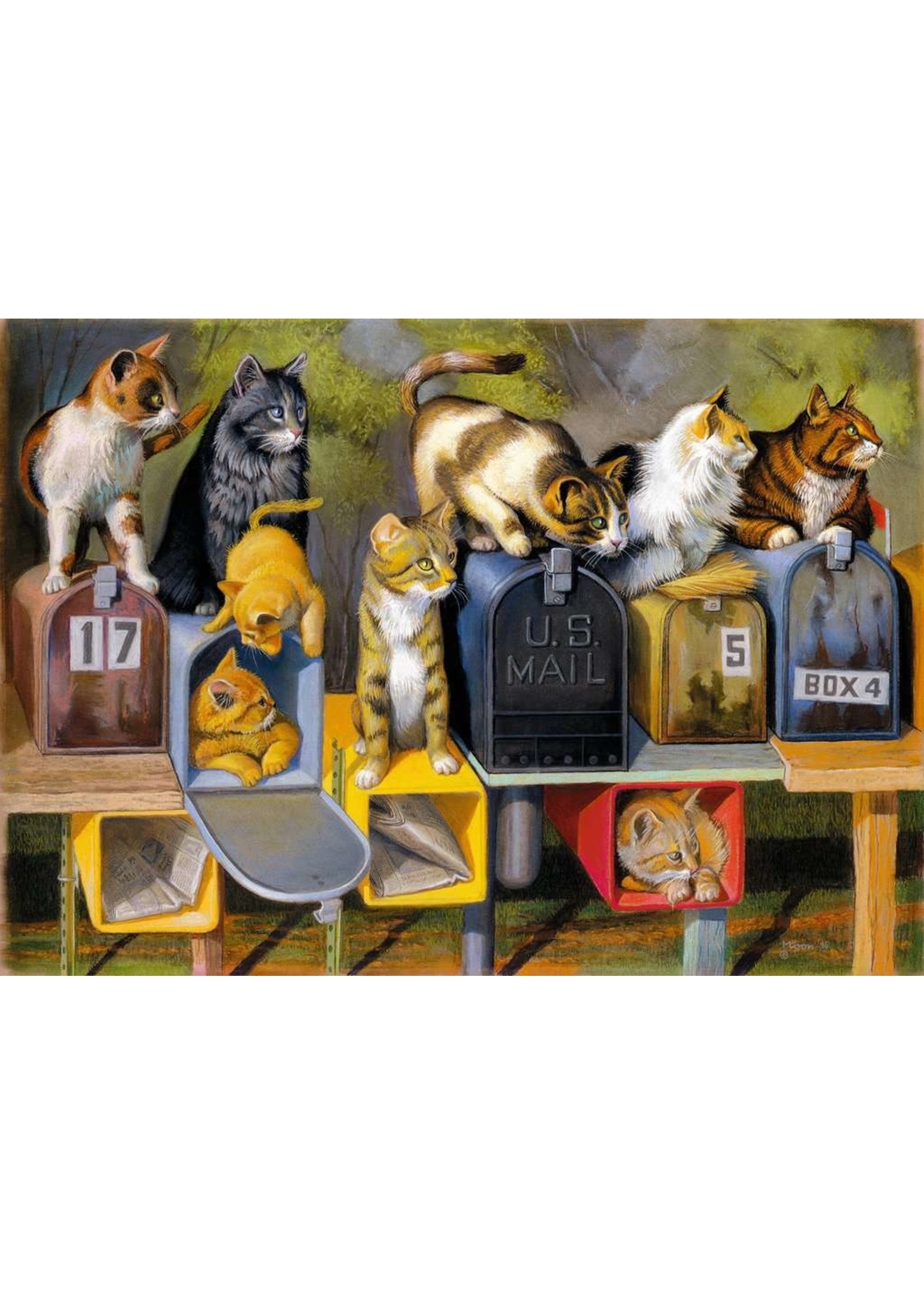 Ravensburger "Cat's Got Mail" 300 Piece Puzzle