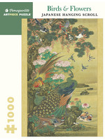 Pomegranate Birds & Flowers Japanese Hanging Scroll 1000 Piece Puzzle