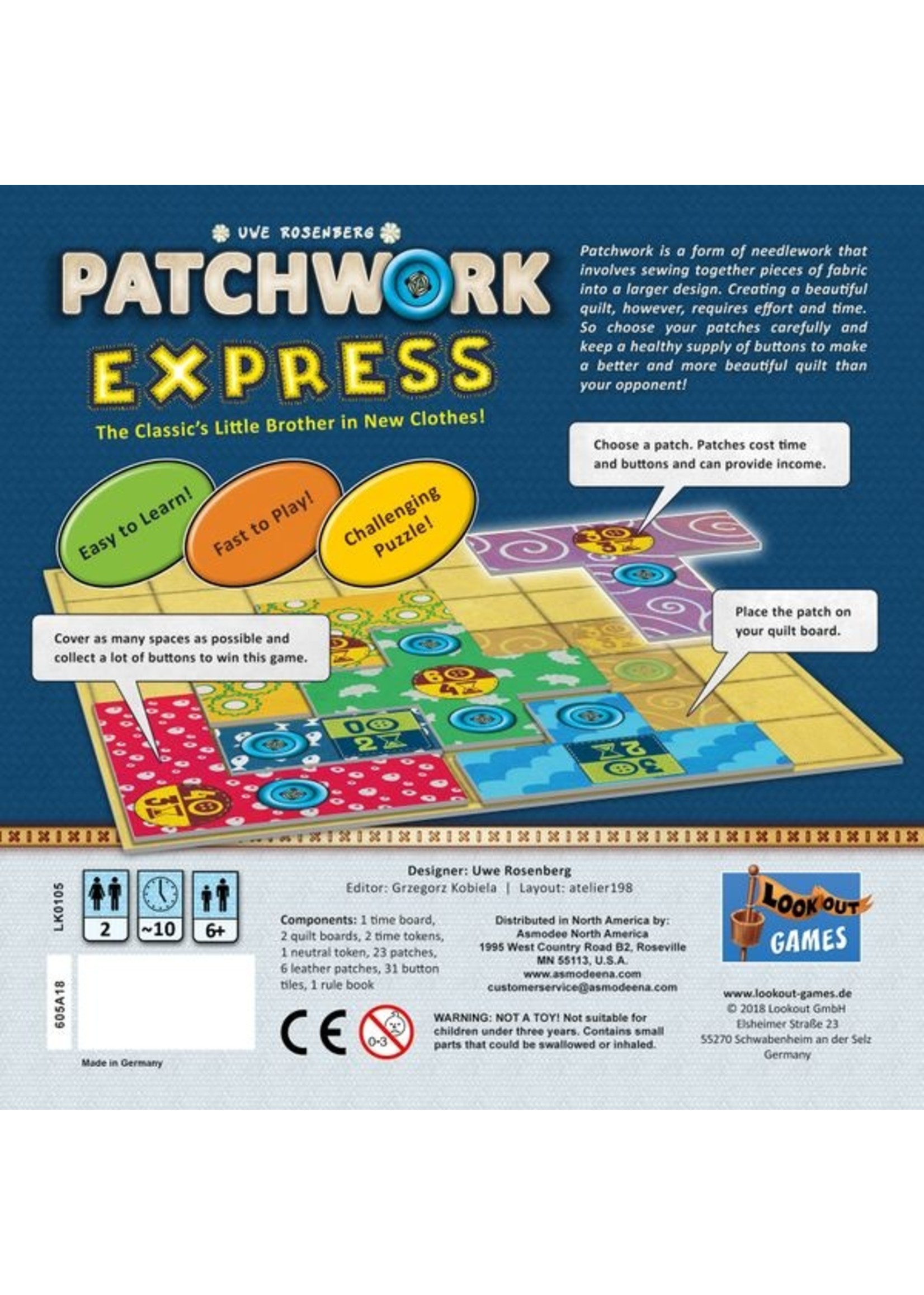  Patchwork, Strategy / Puzzle Game