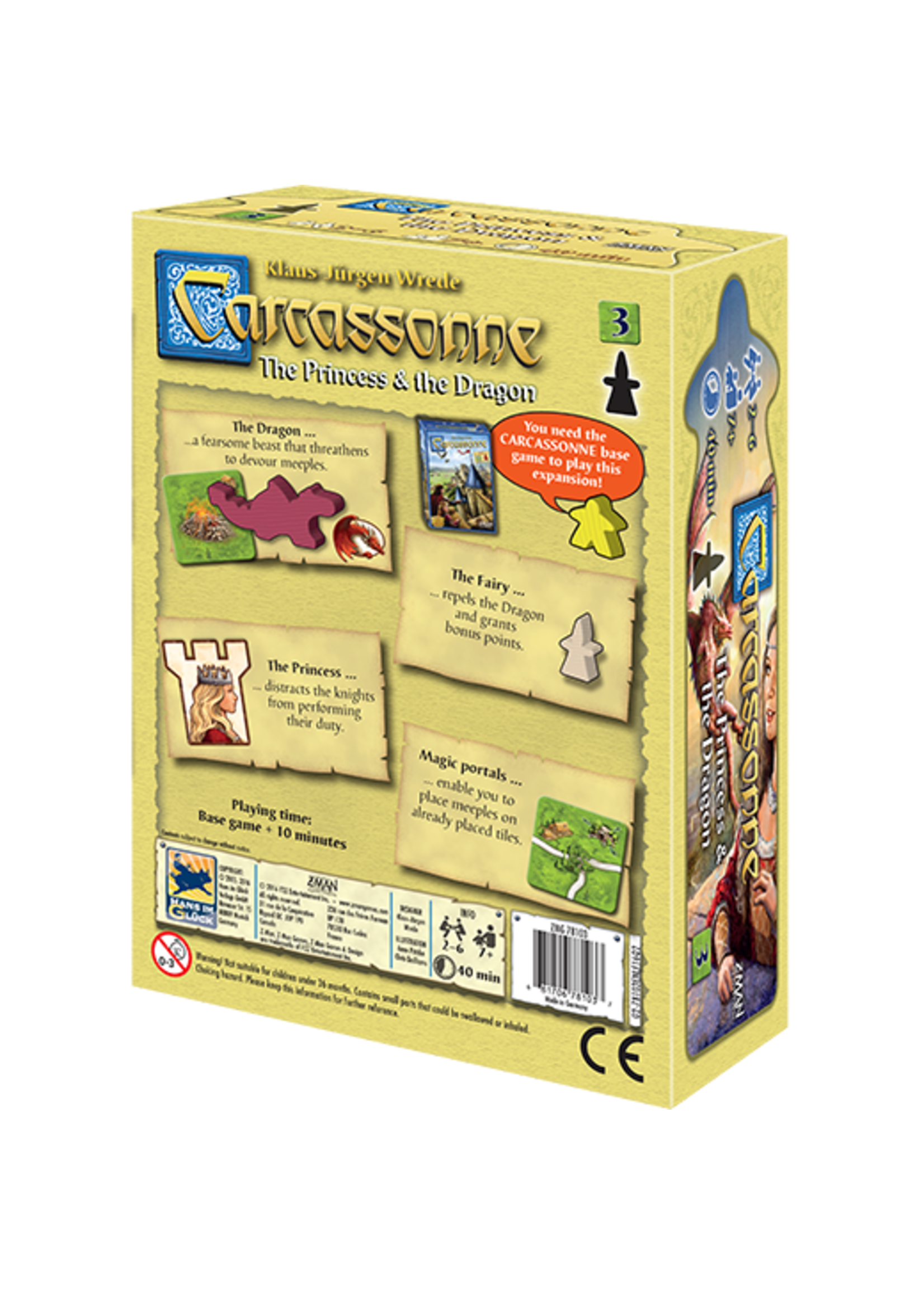 Z-Man Games Carcassonne: The Princess & the Dragon Expansion