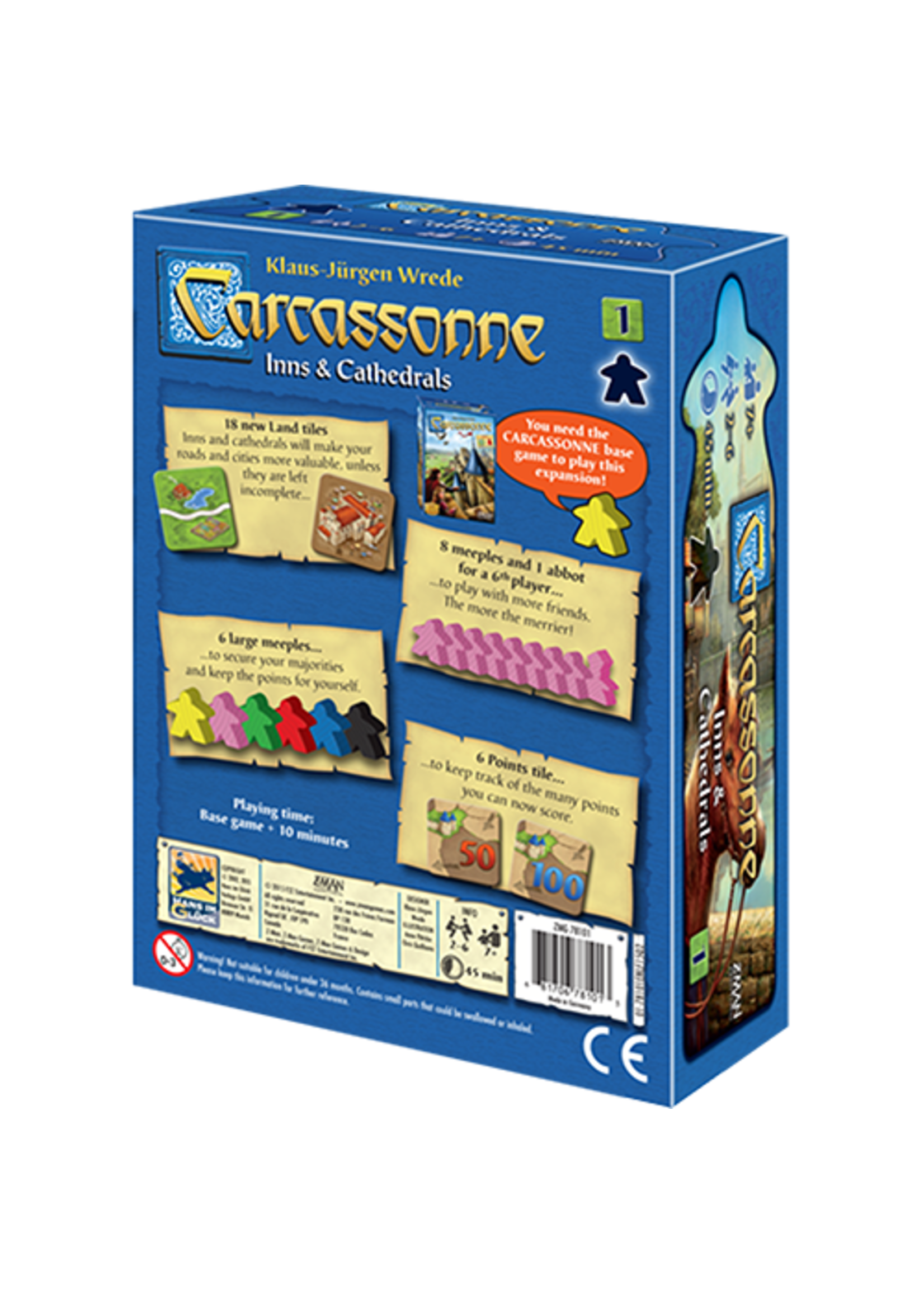 Z-Man Games Carcassonne: Inns & Cathedrals Expansion