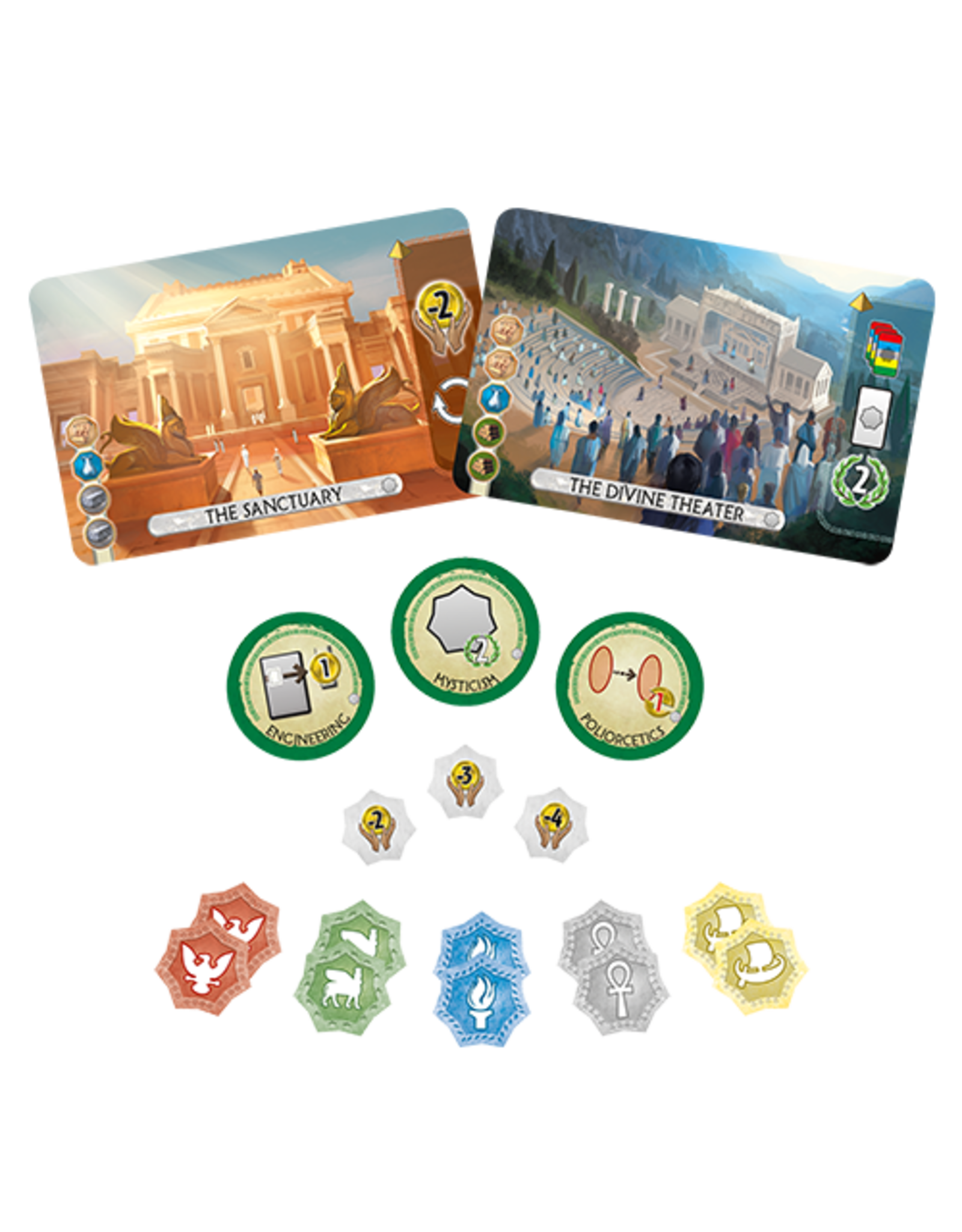 7 Wonders Duel Pantheon Expansion Gamescape North