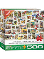 Eurographics "Wildlife Vintage Stamps"  500 Piece Puzzle