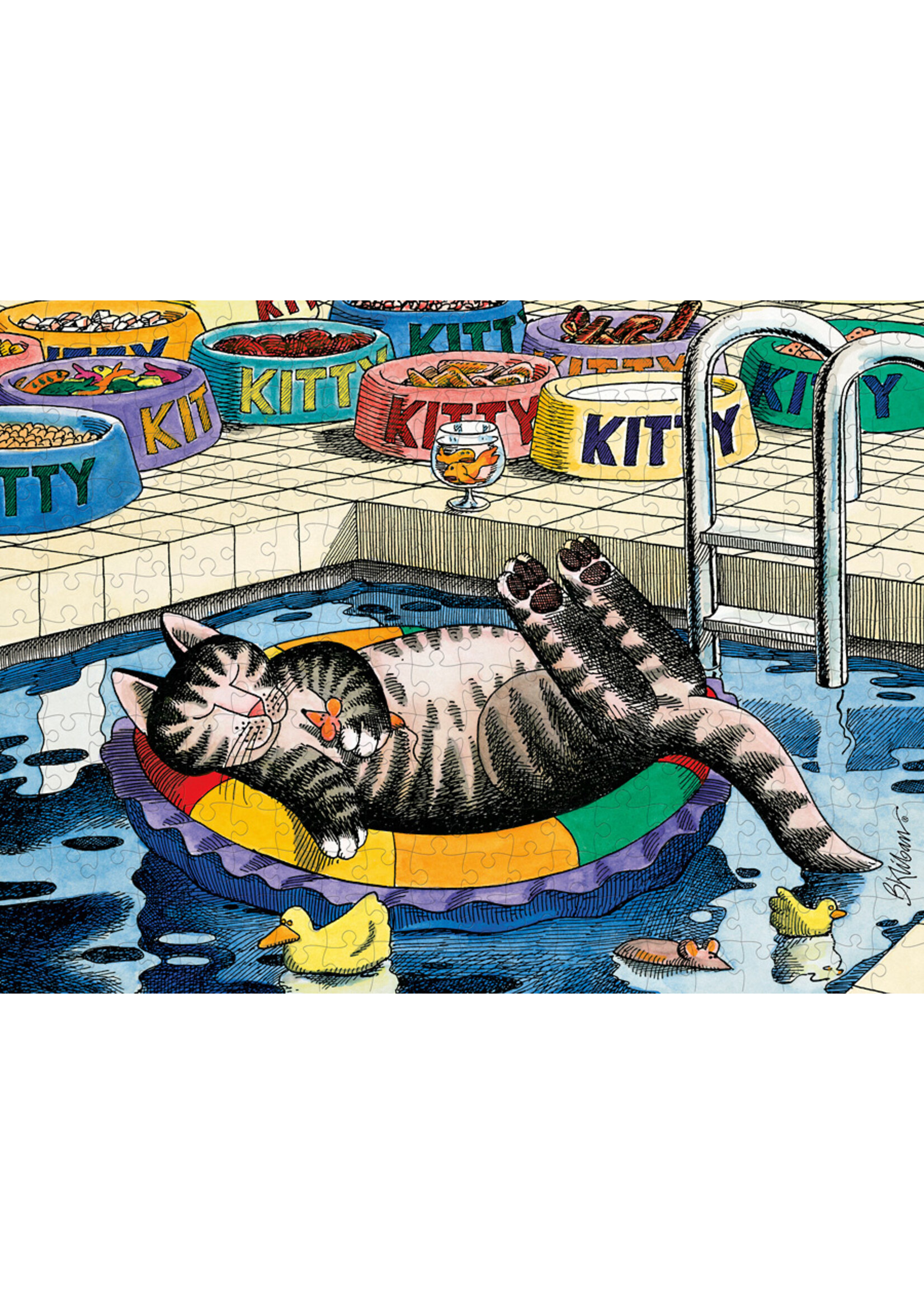 Pomegranate "PoolCat" 300 Piece Puzzle