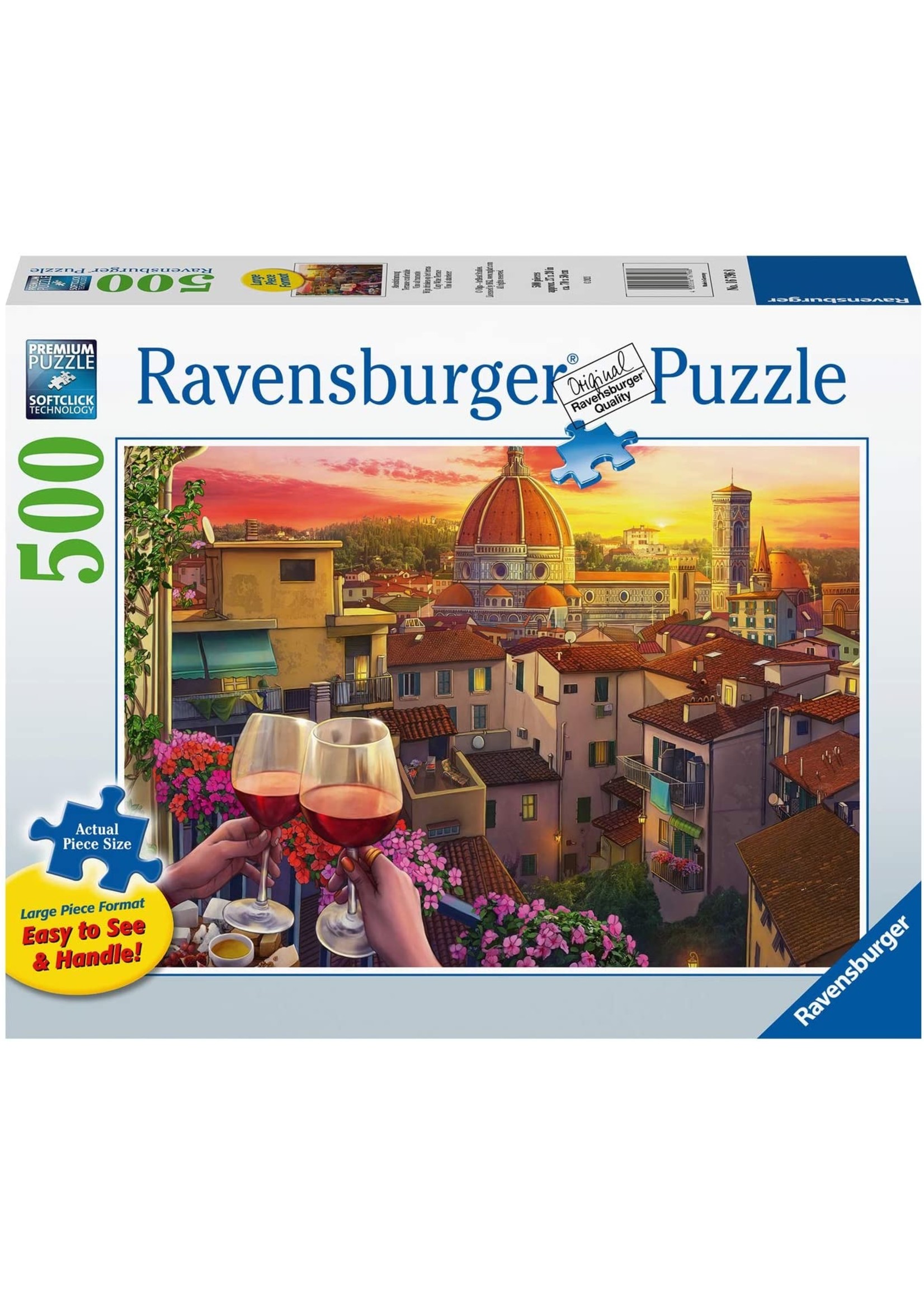 Ravensburger "Cozy Wine Terrace" 500 Piece Puzzle