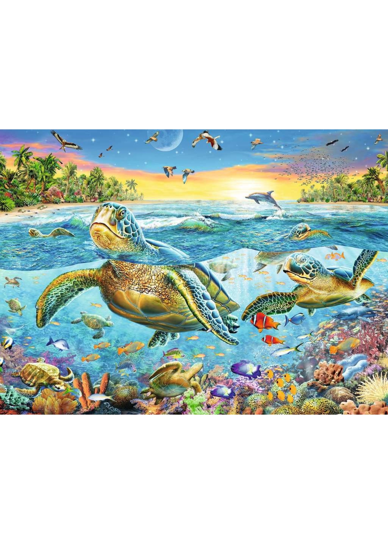 Ravensburger "Swim with Sea Turtles" 100 Piece Puzzle