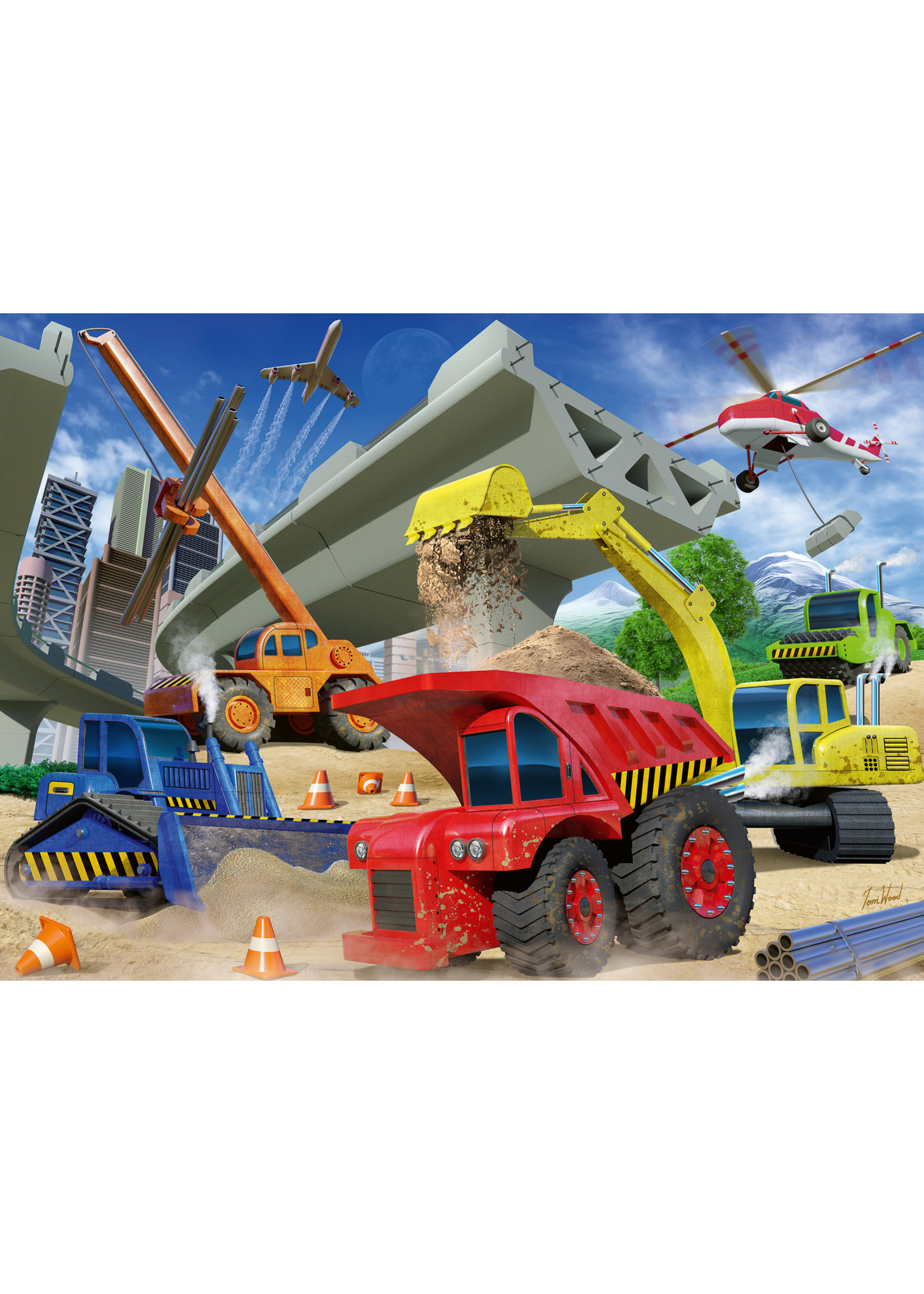 Ravensburger "Construction Trucks" 60 Piece Puzzle