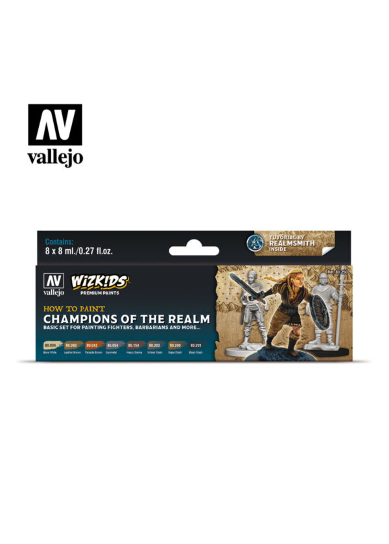 Vallejo Themed Paint Sets with Tutorials and Miniature
