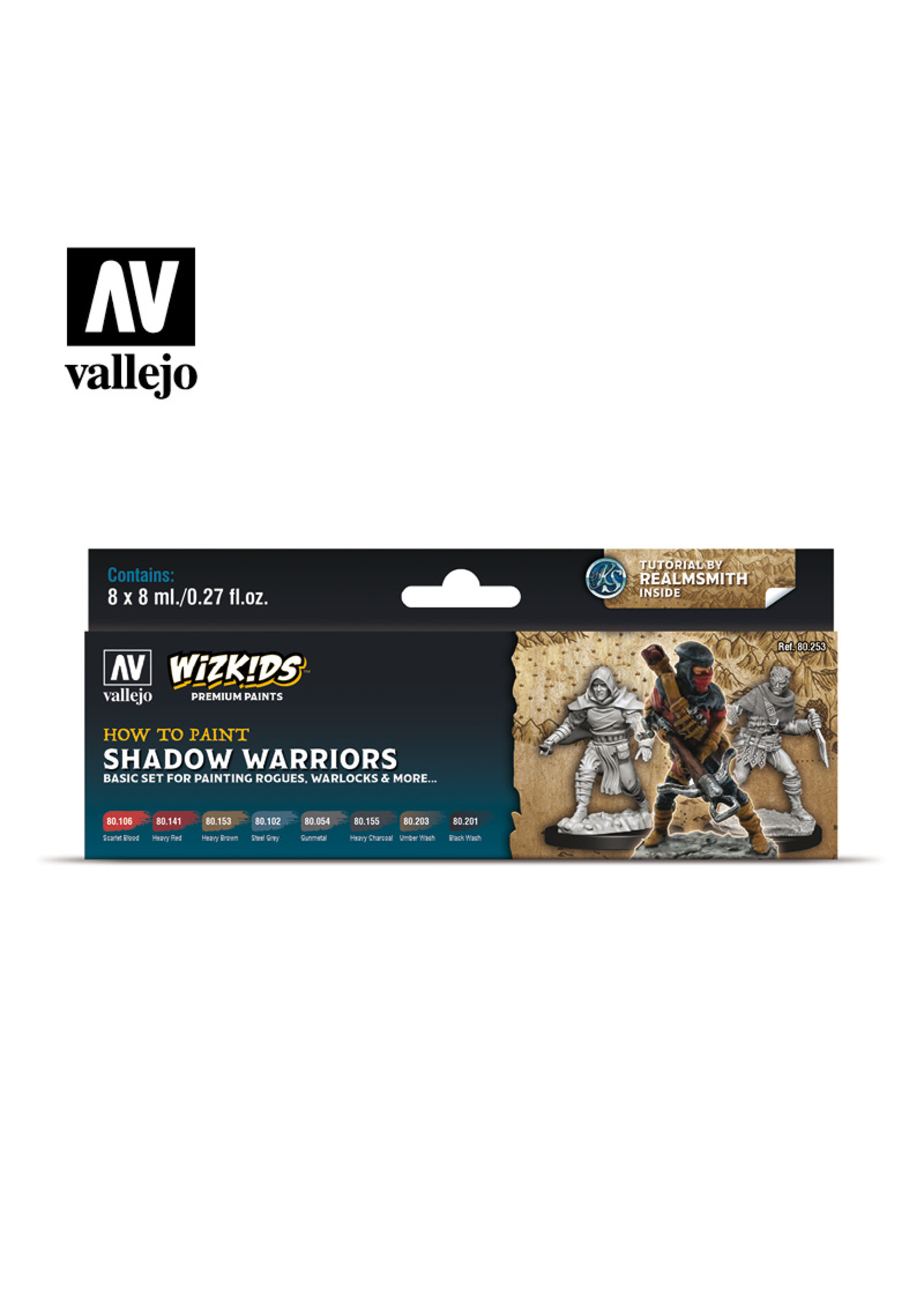 Vallejo Themed Paint Sets with Tutorials and Miniature