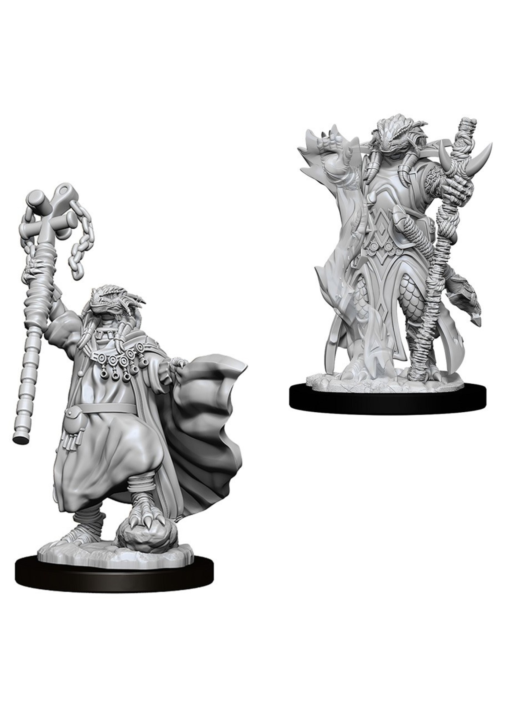 Wizkids Unpainted Dragonborn Characters