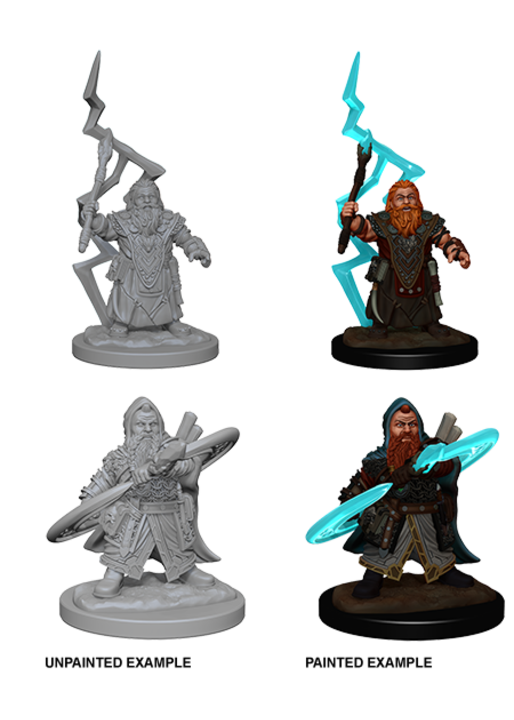 Wizkids Unpainted Dwarf Characters