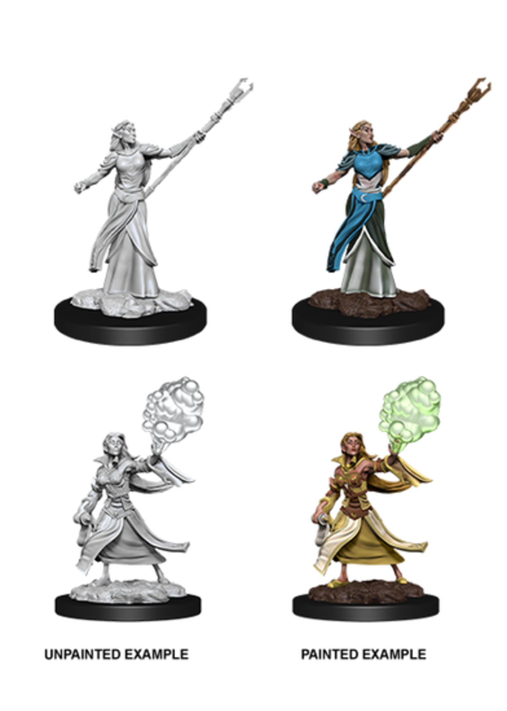 Wizkids Unpainted Elf Characters - Female Presenting