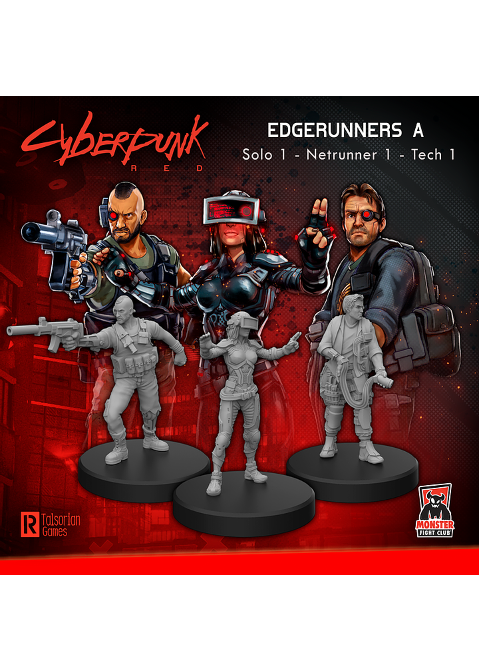 Monster Fight  Club Cyberpunk Red Miniatures: Edgerunners