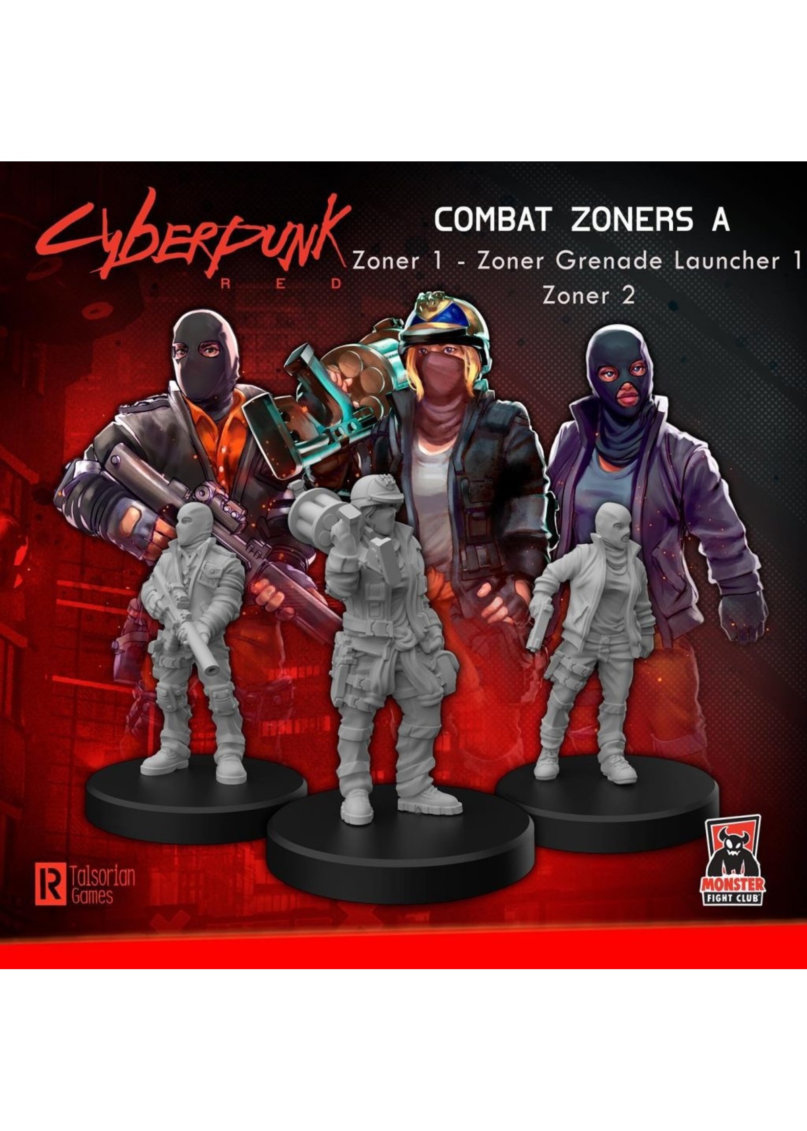 Monster Fight  Club Cyberpunk Red Miniatures: Combat Zoners