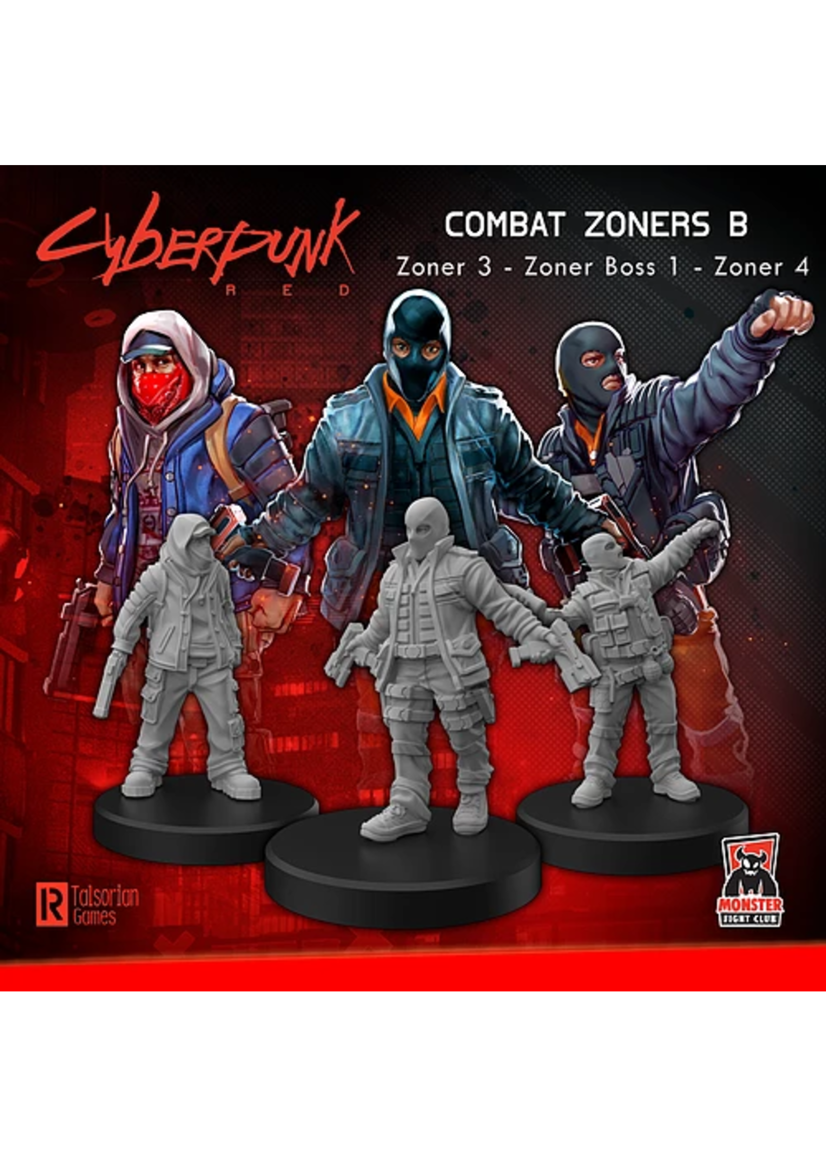 Monster Fight  Club Cyberpunk Red Miniatures: Combat Zoners