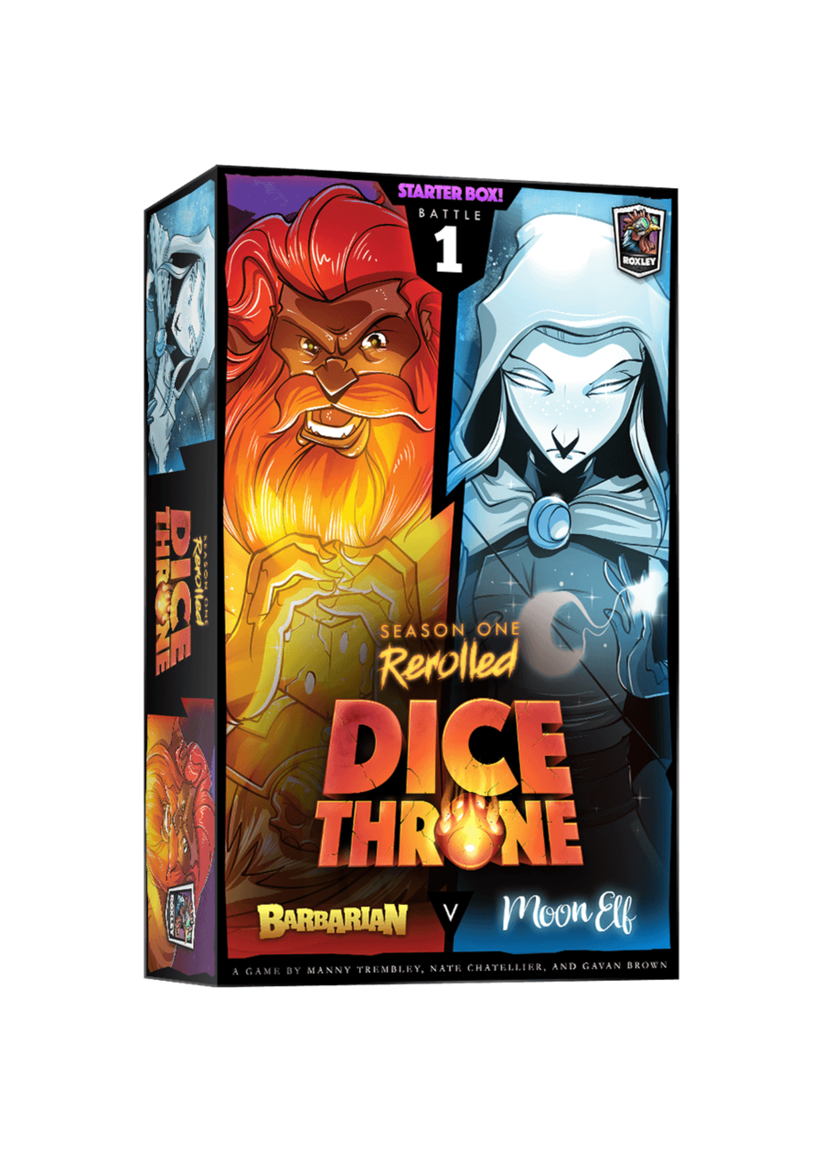 Roxley Games Dice Throne Season 1: Barbarian vs. Moon Elf