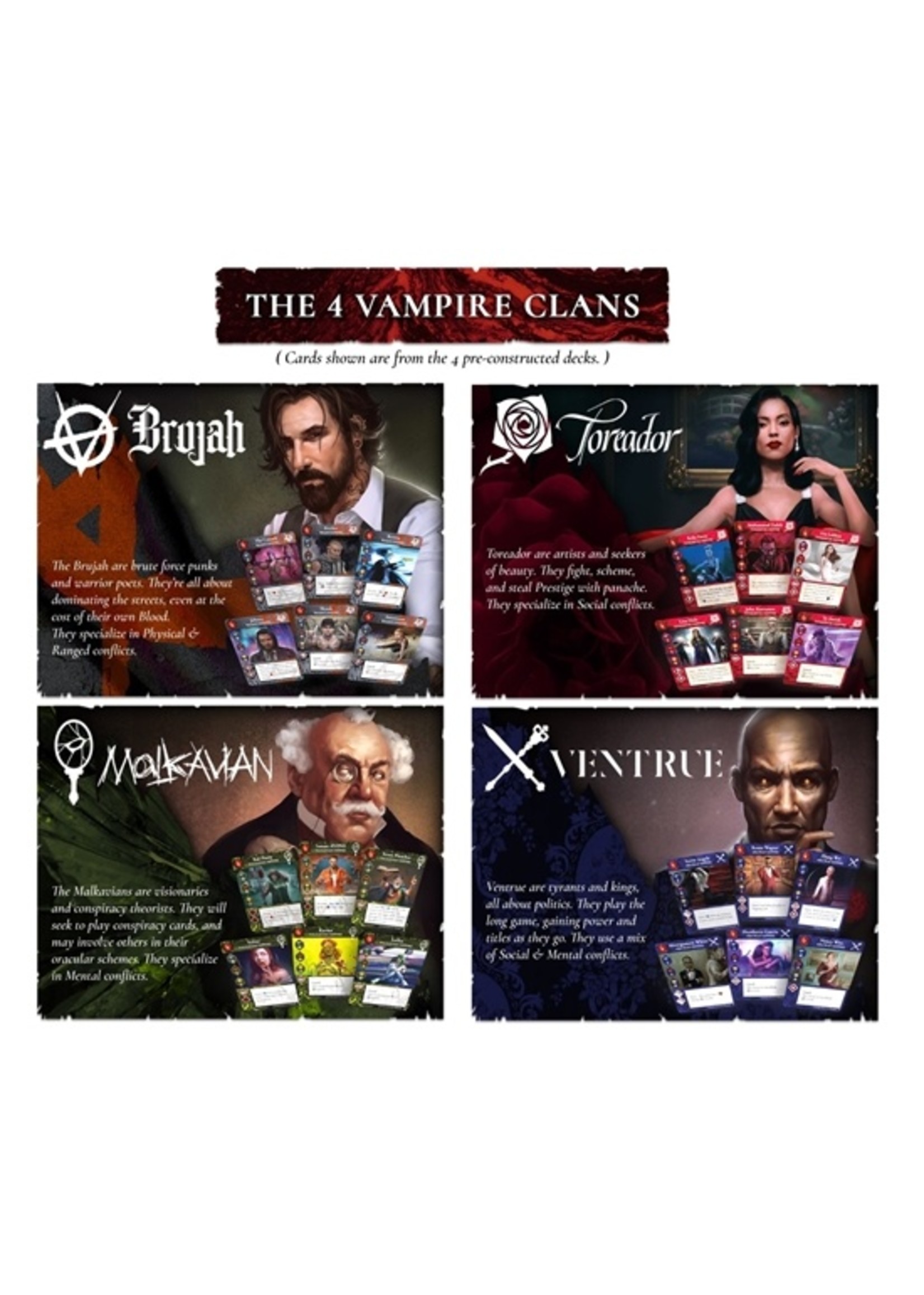 Vampire: The Masquerade Rivals Expandable Card Game The Hunters & The  Hunted: Core Set - Everything Needed to Play, Card Game Based On The RPG,  Ages