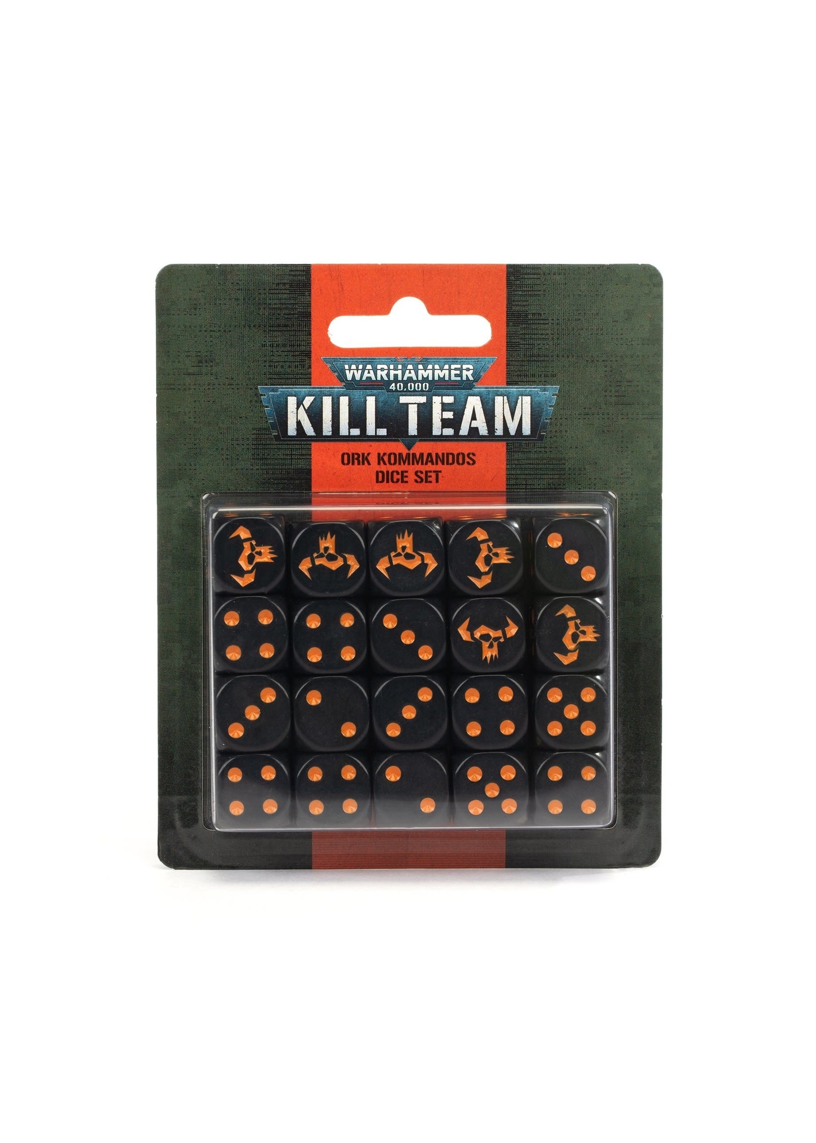 Games Workshop Kill Team 2E:  Ork Commandos Dice Set