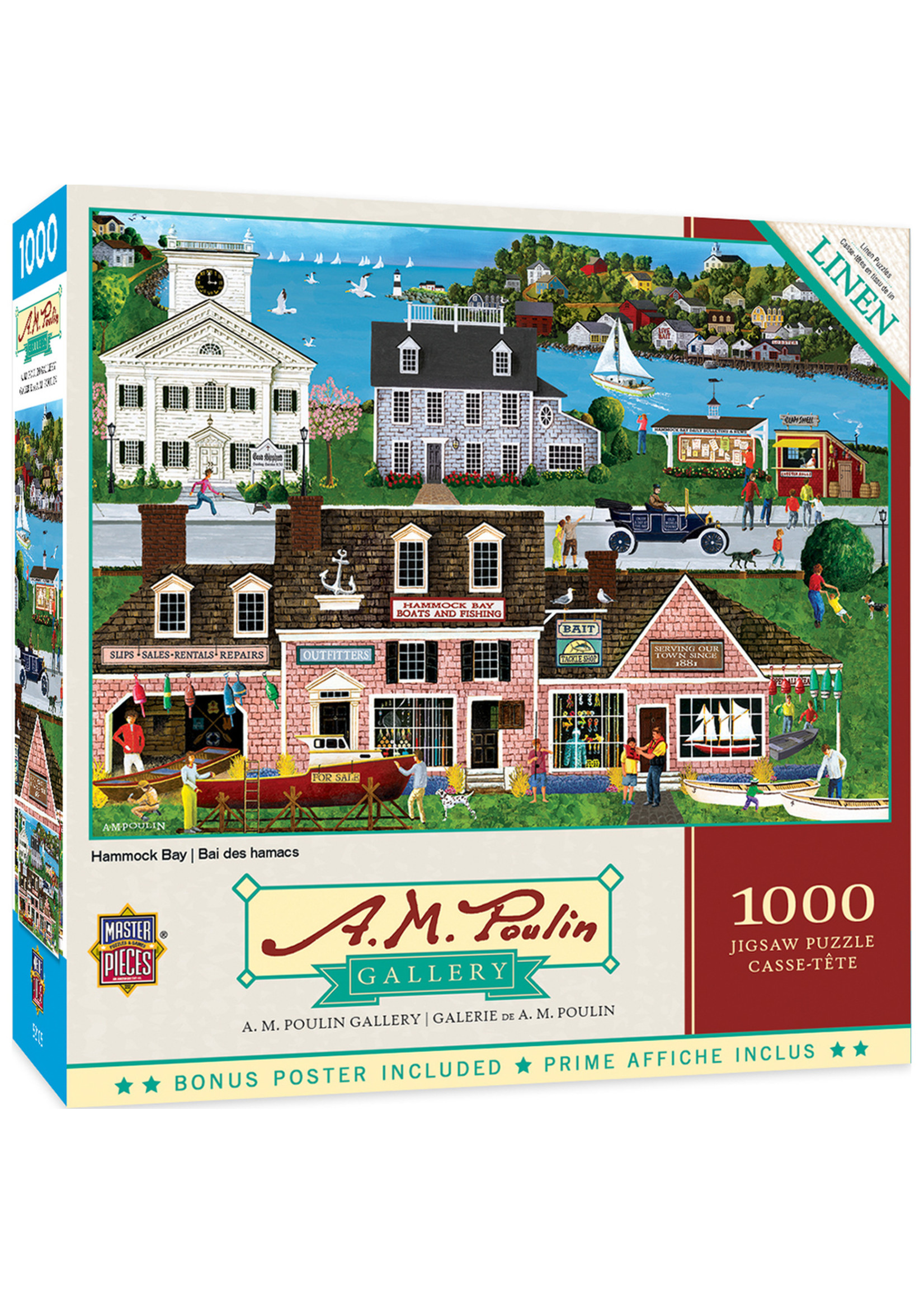 Masterpieces Puzzle Company "A.M. Poulin: Hammock Bay" 1000 Piece Puzzle