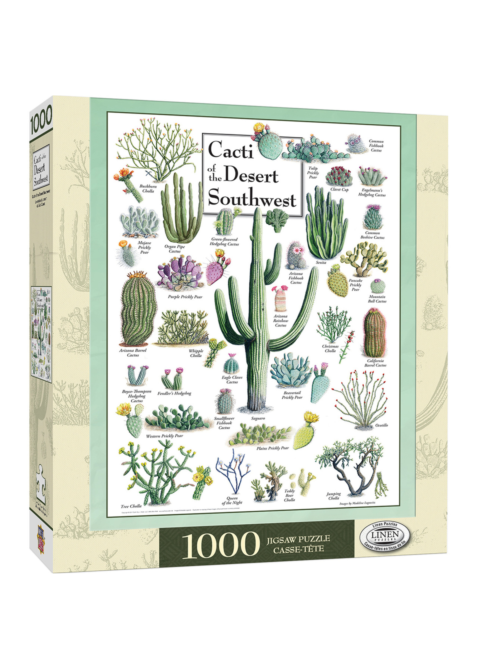 Masterpieces Puzzle Company "Field Guide: Cacti of the Desert Southwest" 1000 Piece Puzzle