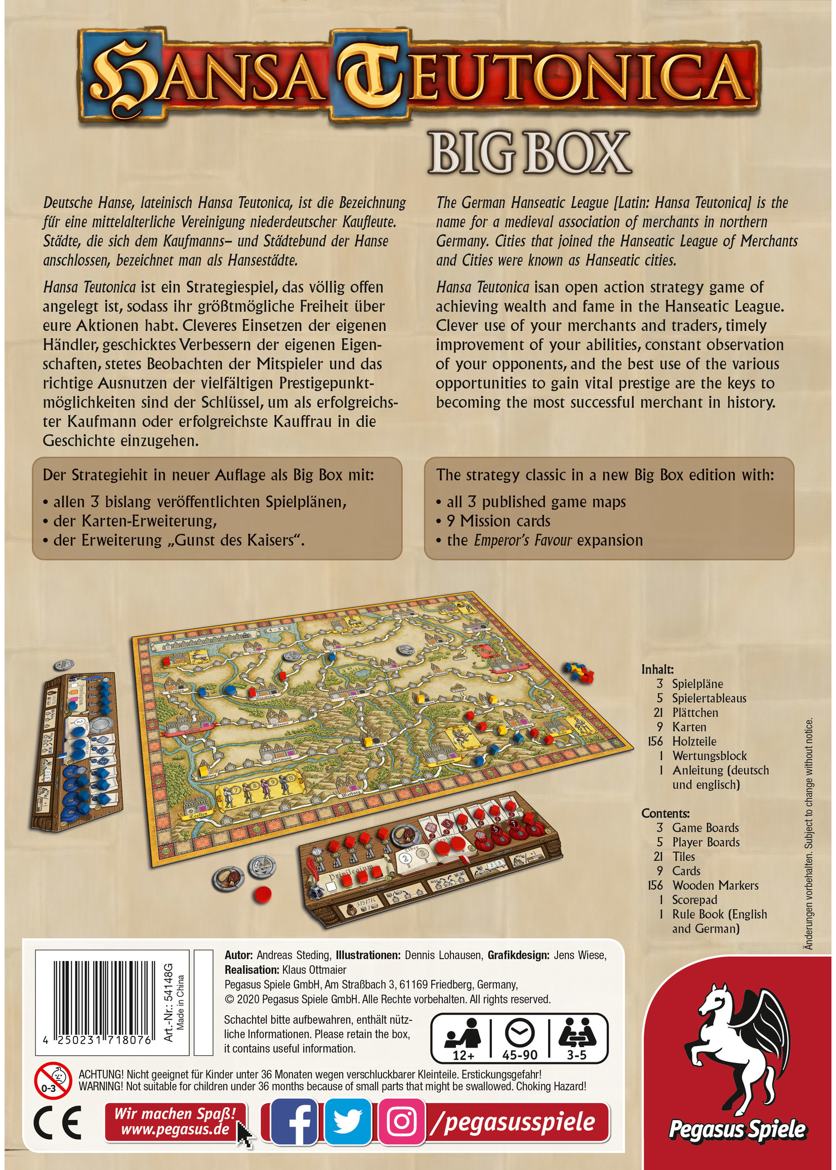 Pegasus Spiele Hansa Teutonica: Big Box Edition