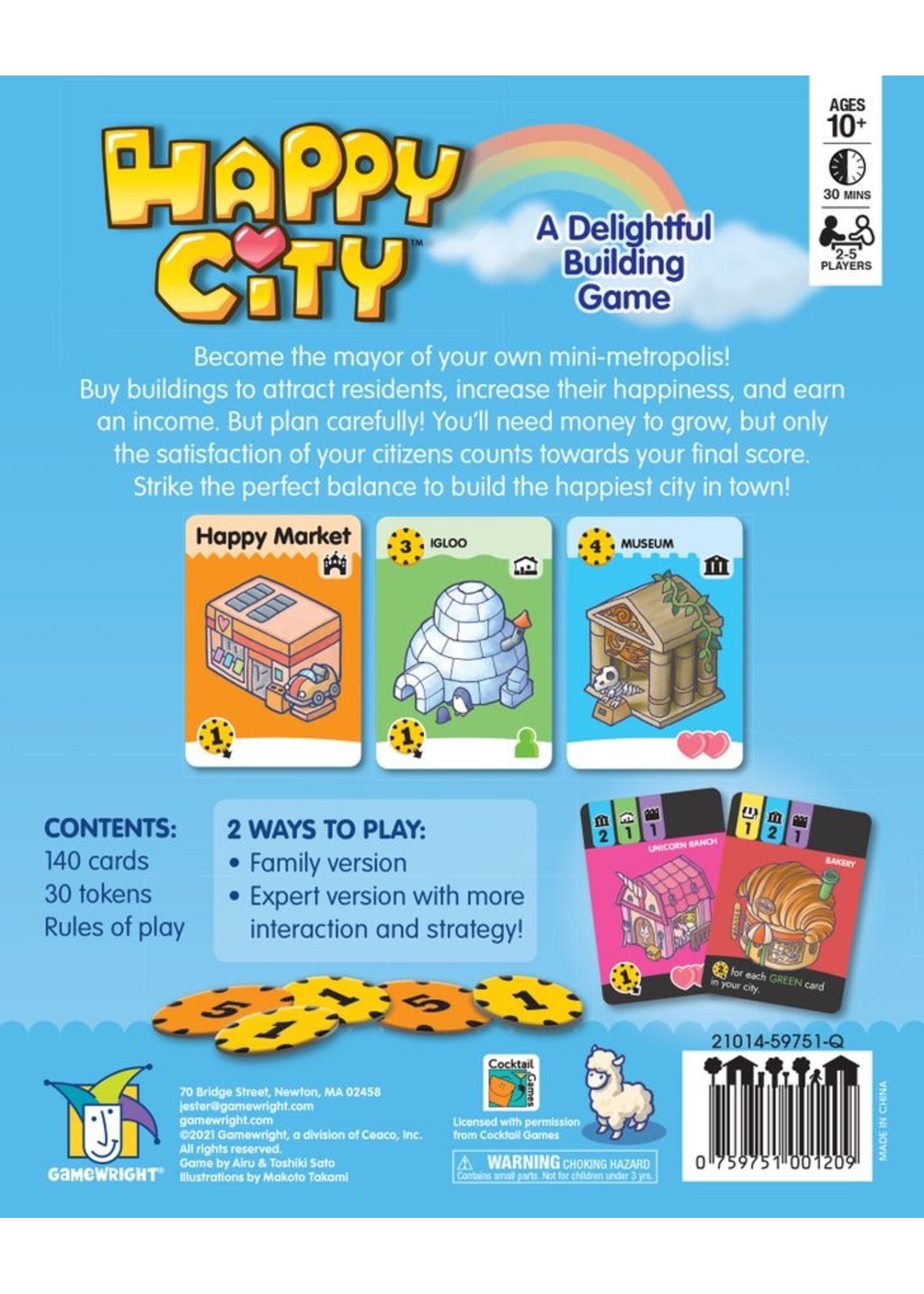 Gamewright Happy City