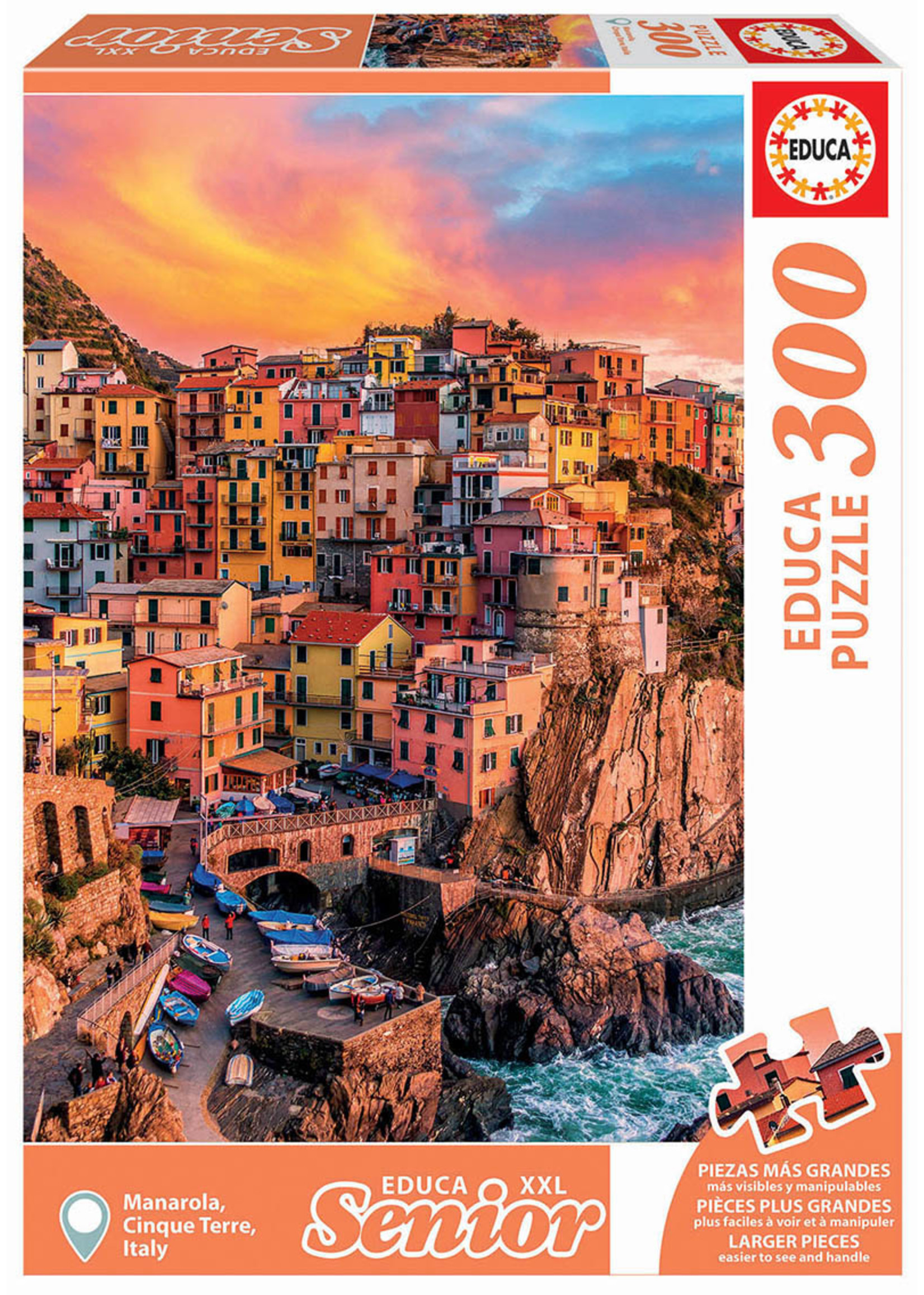 Educa "Manarola, Cinque Terre, Italy" 300 Piece Puzzles