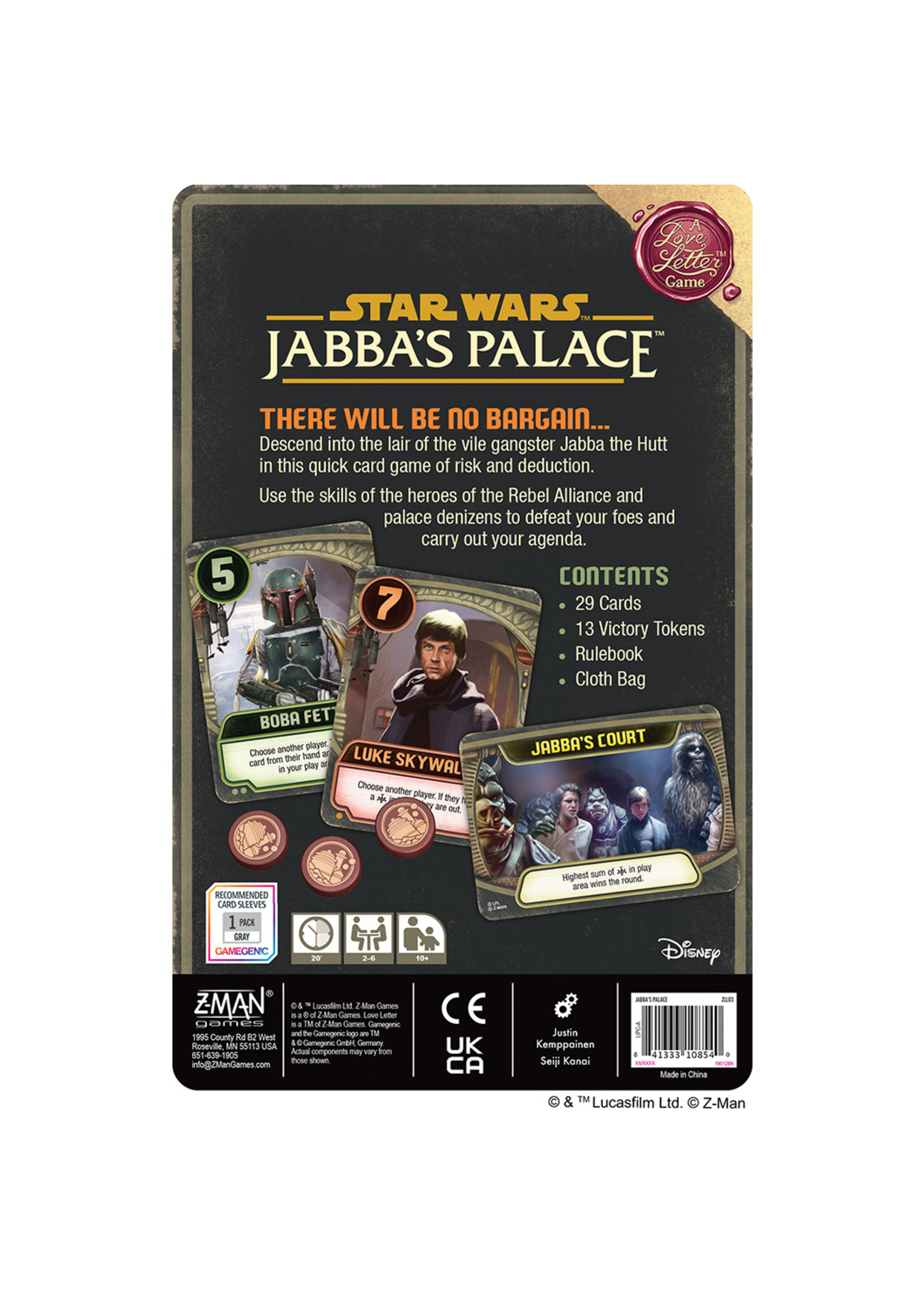 Fantasy Flight Games Jabba's Palace: A Love Letter Game