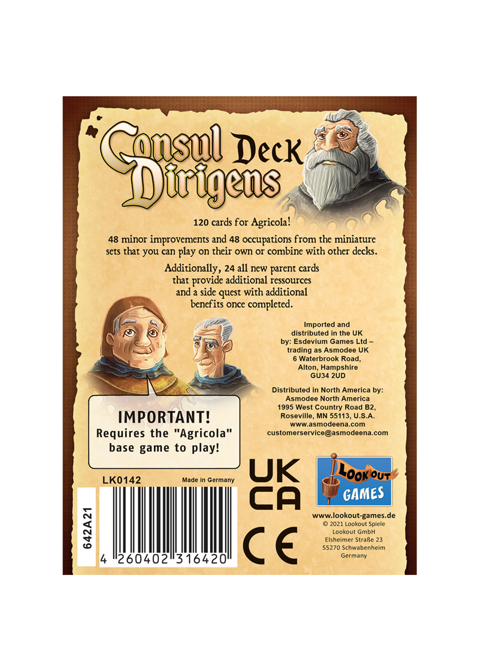 Lookout Games Agricola: Consul Dirigens Deck Expansion