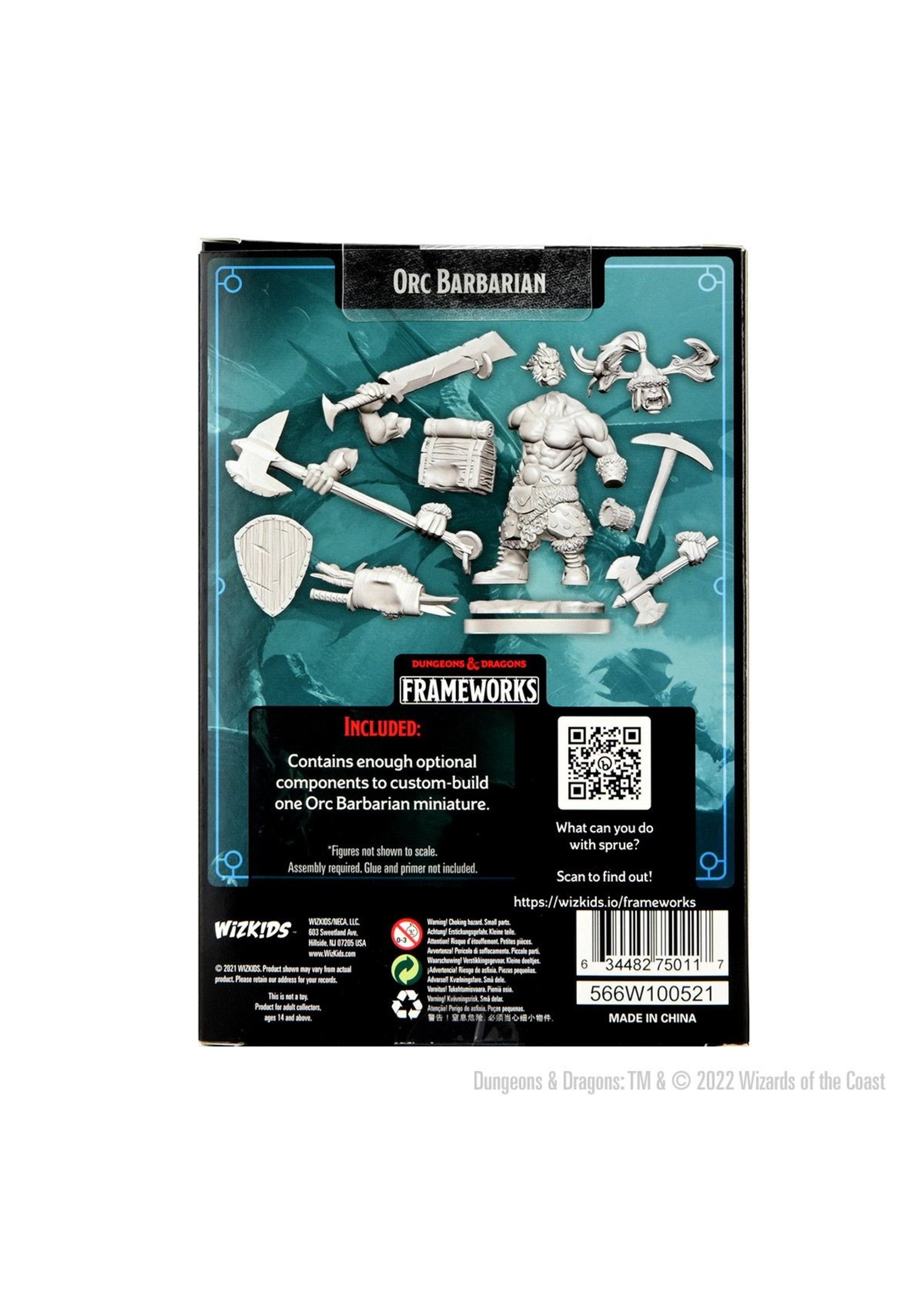 Wizkids D&D Frameworks Models: Orc Barbarian (M)