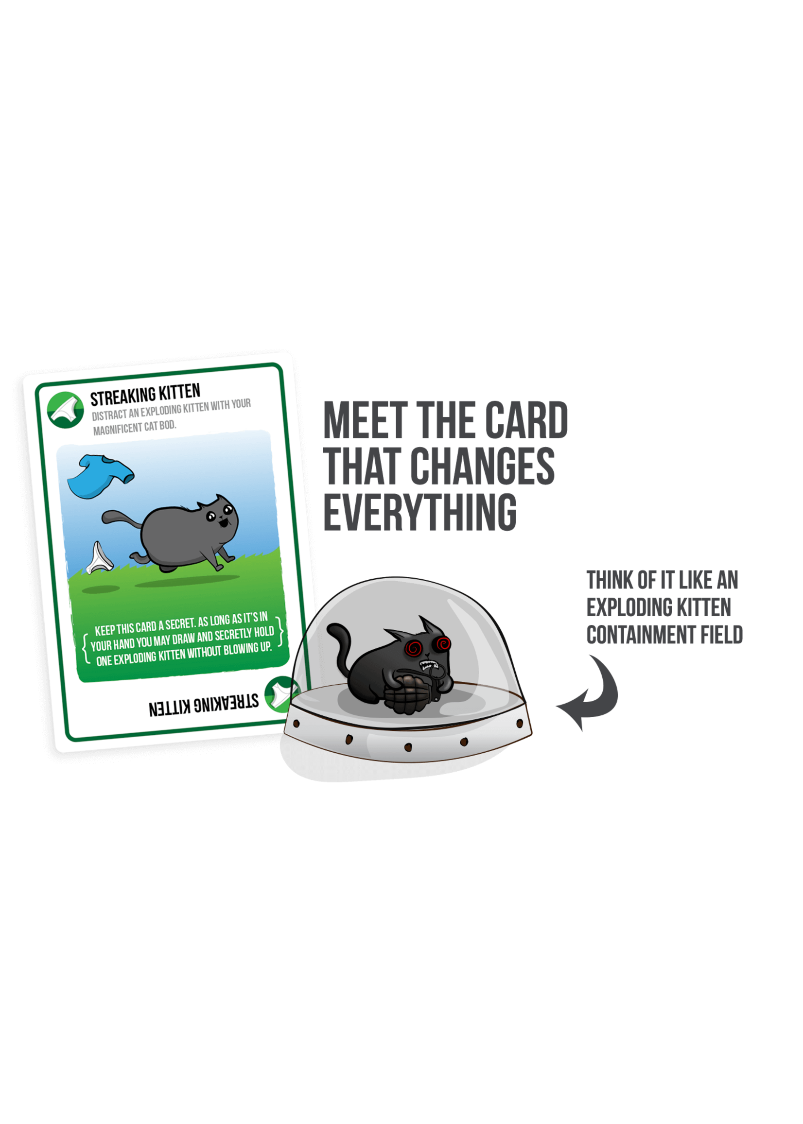 Exploding Kittens, LLC Exploding Kittens: Streaking Kittens Expansion