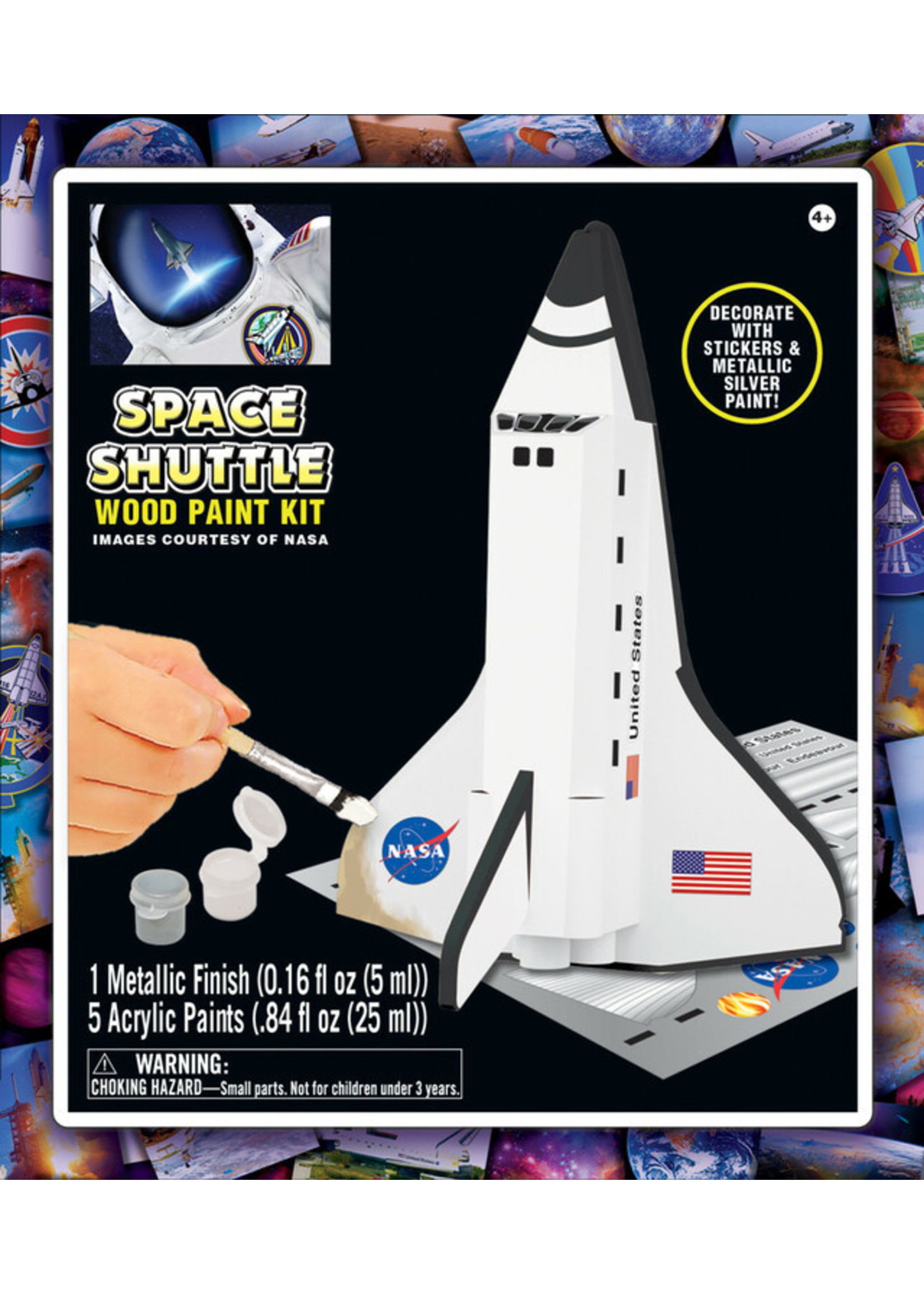 Masterpieces Puzzle Company Space Shuttle Wood Paint Kit