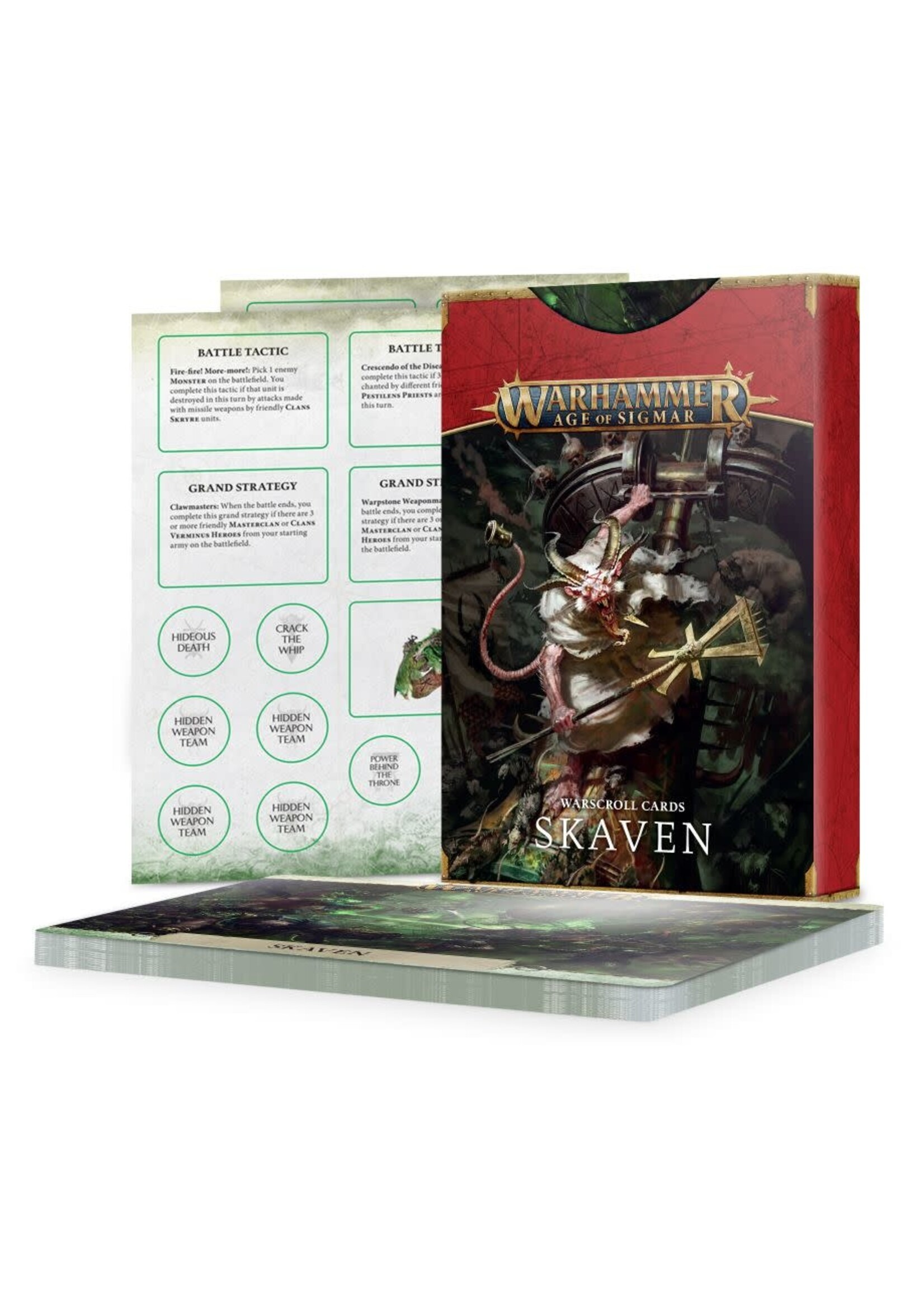 Games Workshop Skaven Warscroll Cards