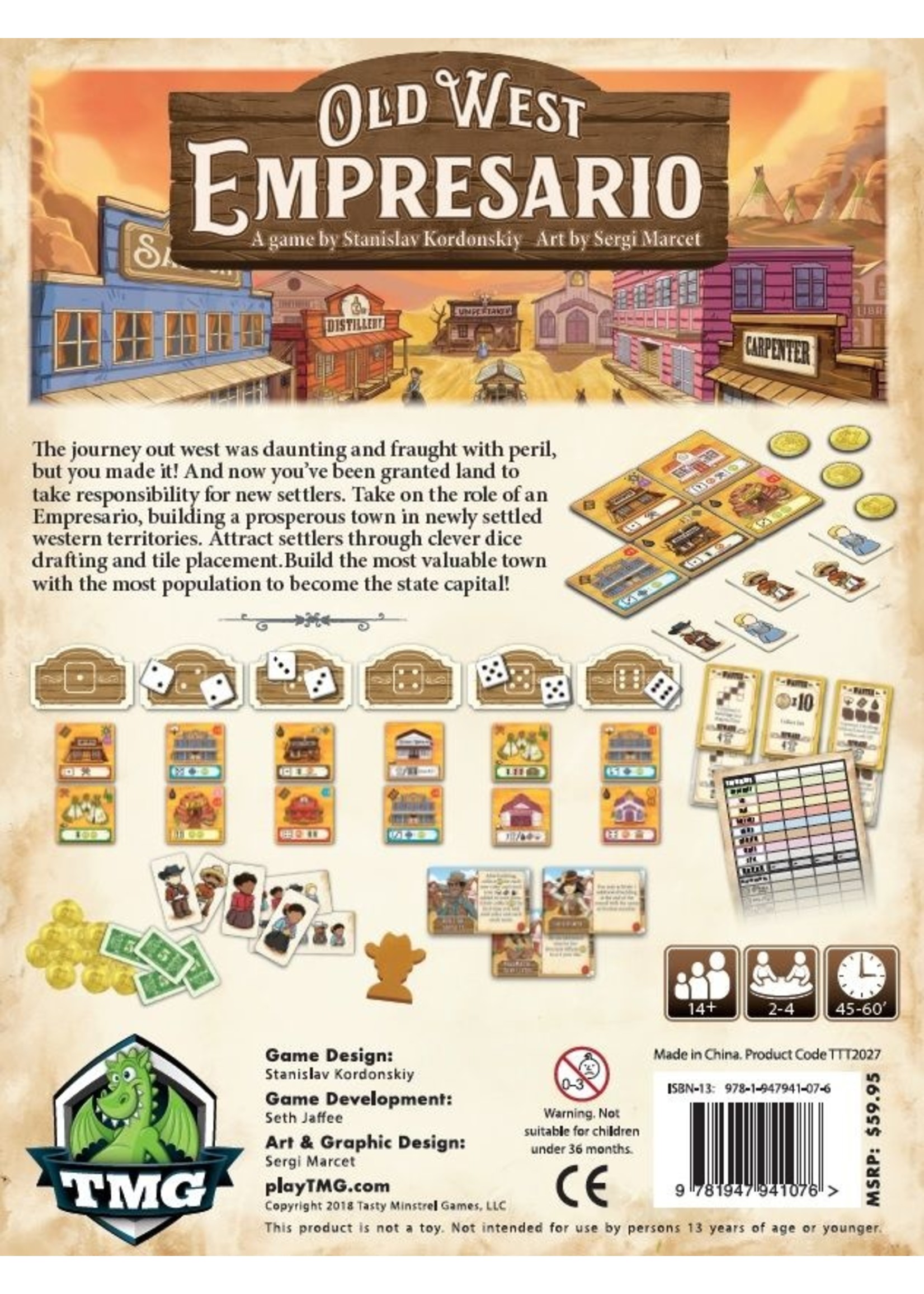 Tasty Minstrel Games Old West Empresario