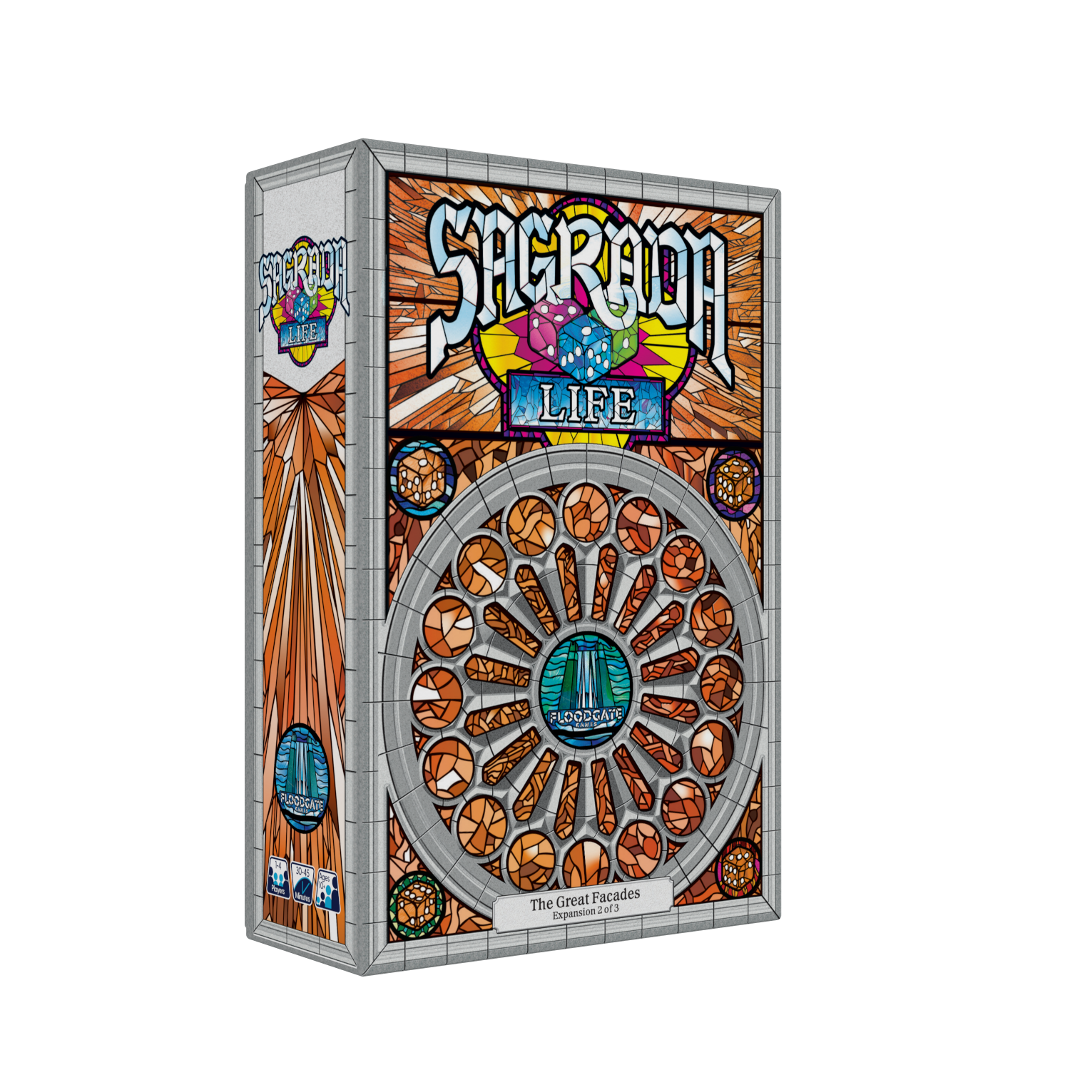 Floodgate Games - Sagrada Glory - Board Game - Ages 14 And Up - 1-4 Players - English
