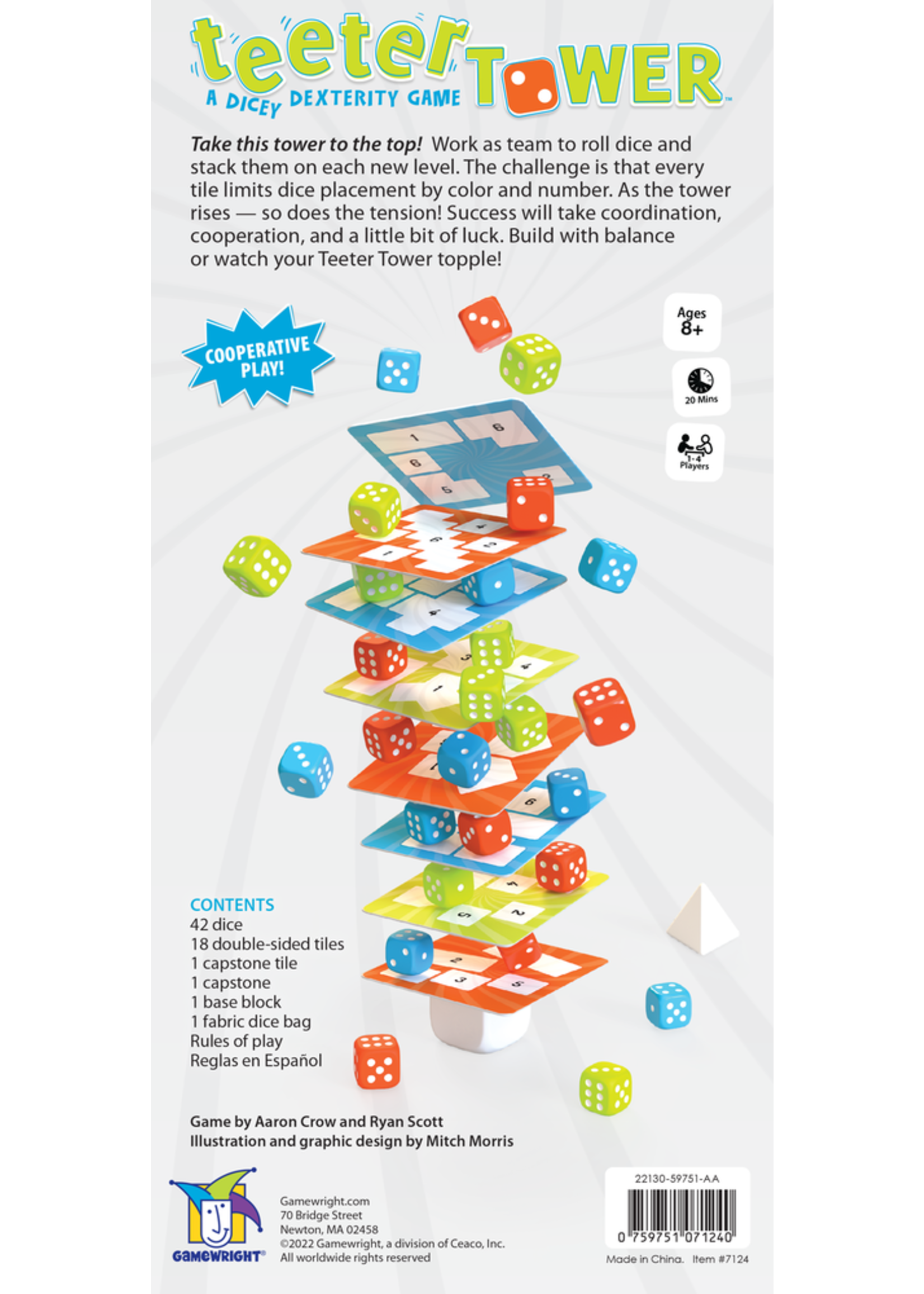 Gamewright Teeter Tower