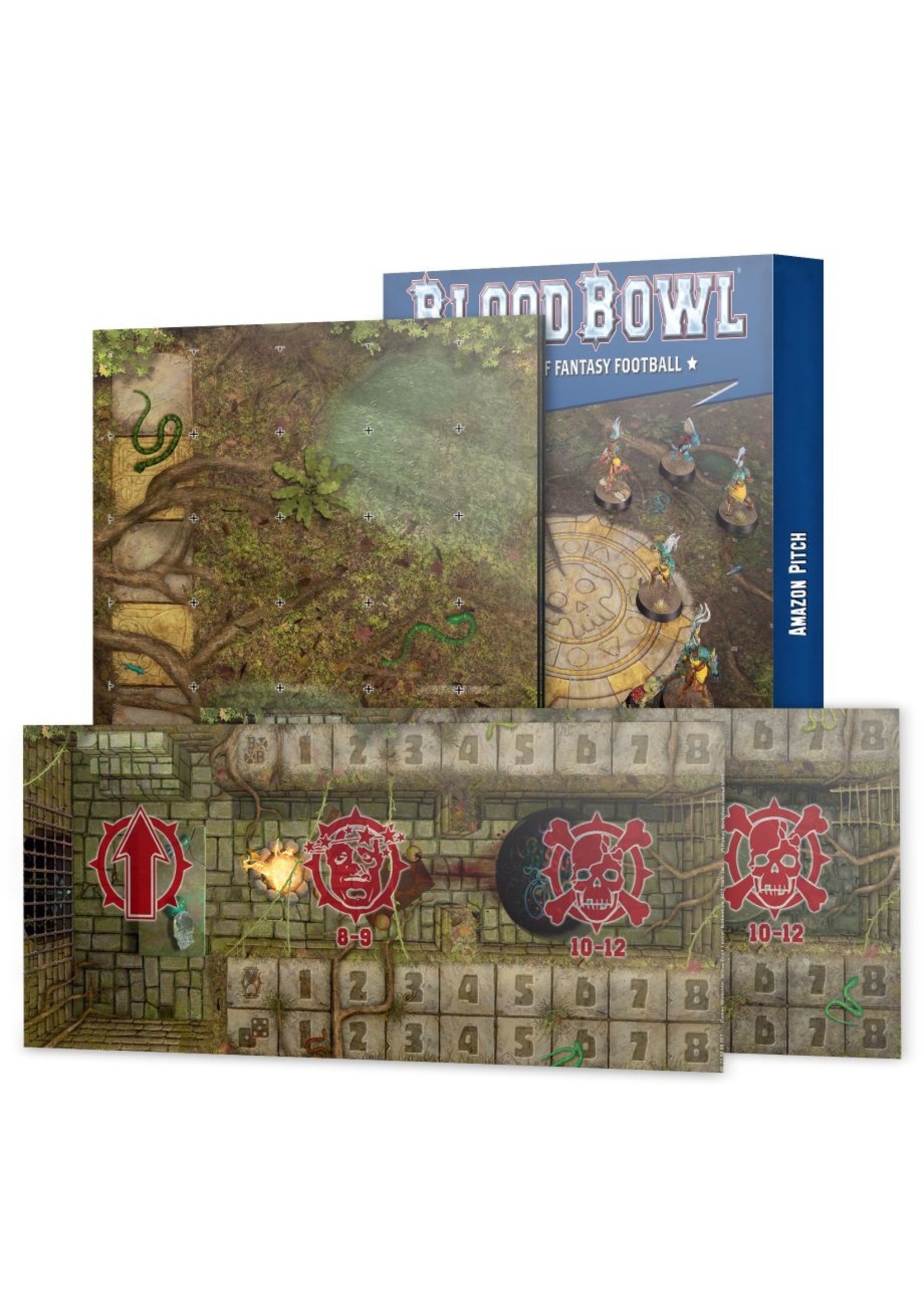 Games Workshop Bloodbowl: Amazons Team Pitch & Dugout