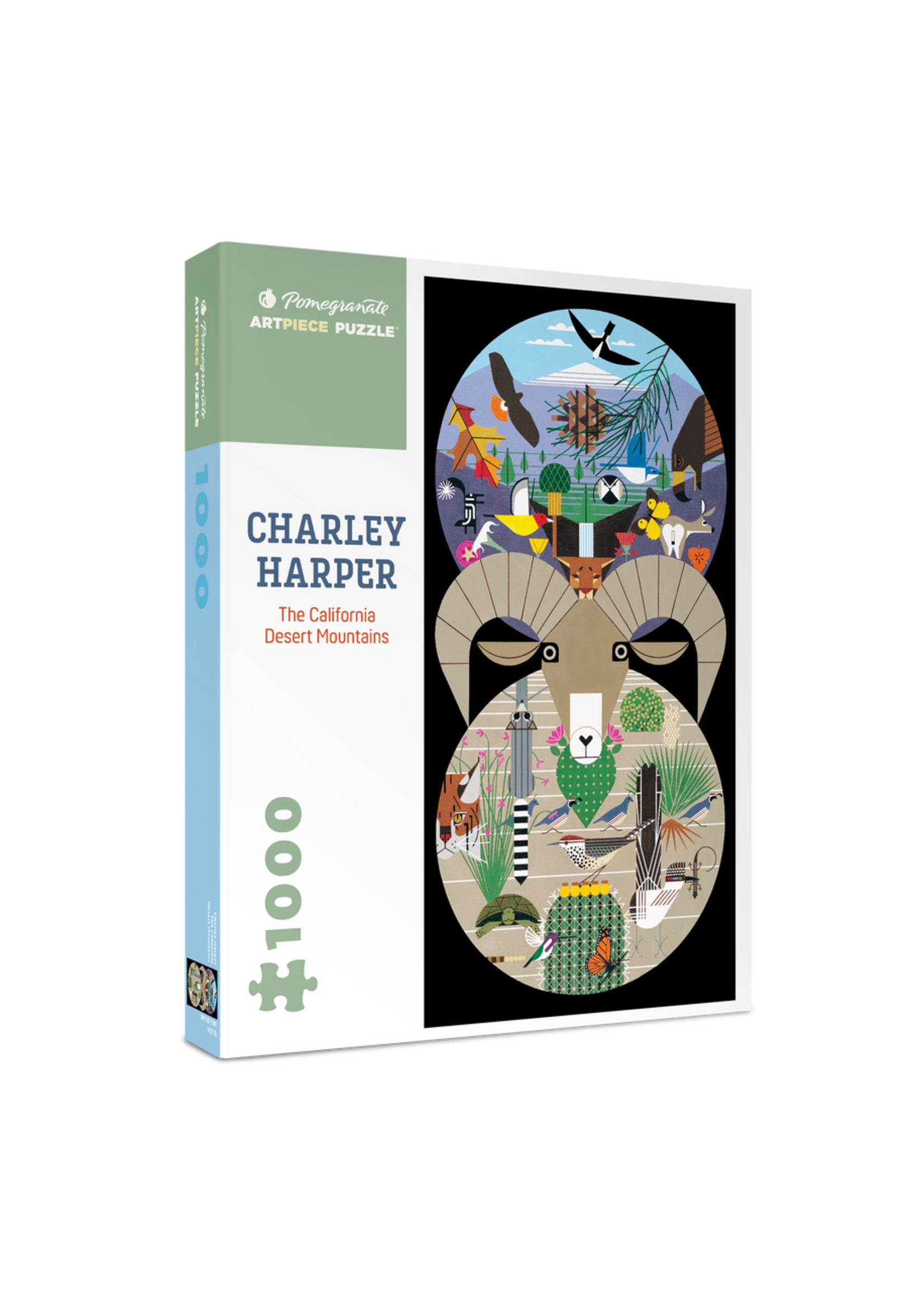 Pomegranate Charlie Harper: The California Desert Mountains 1000 Piece Puzzle